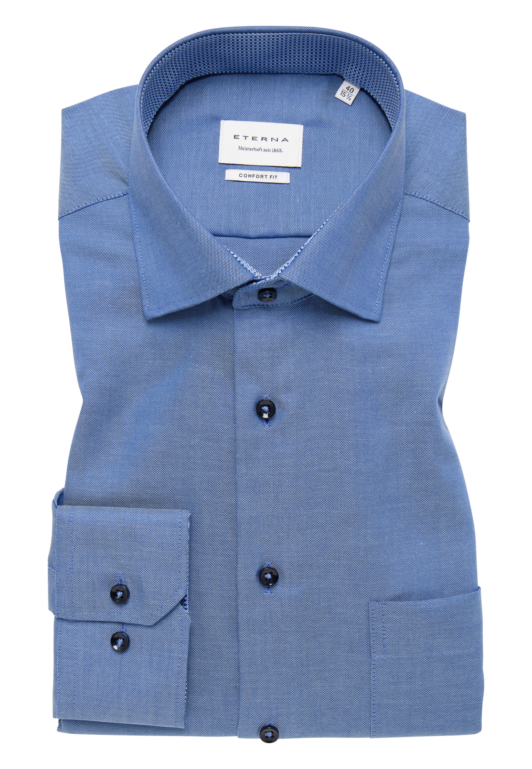 Eterna Langarmhemd »COMFORT FIT« NON IRON (bügelfrei)
