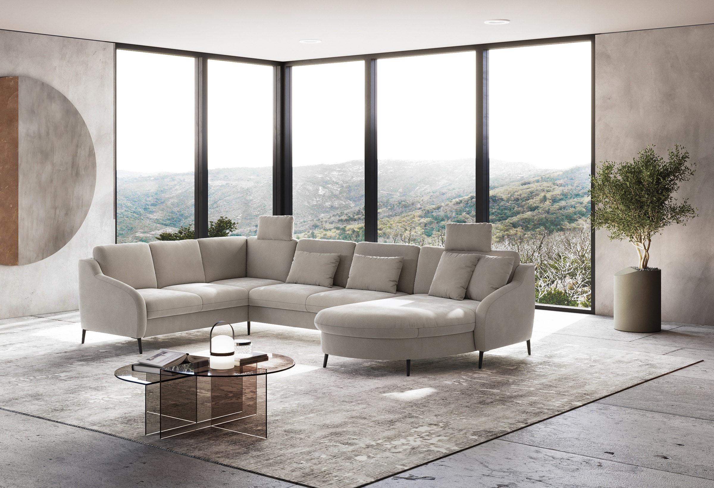 sit&more Paysage de salon »Soul U-Form« wahlweise mit Bettfunktion und Schubkasten