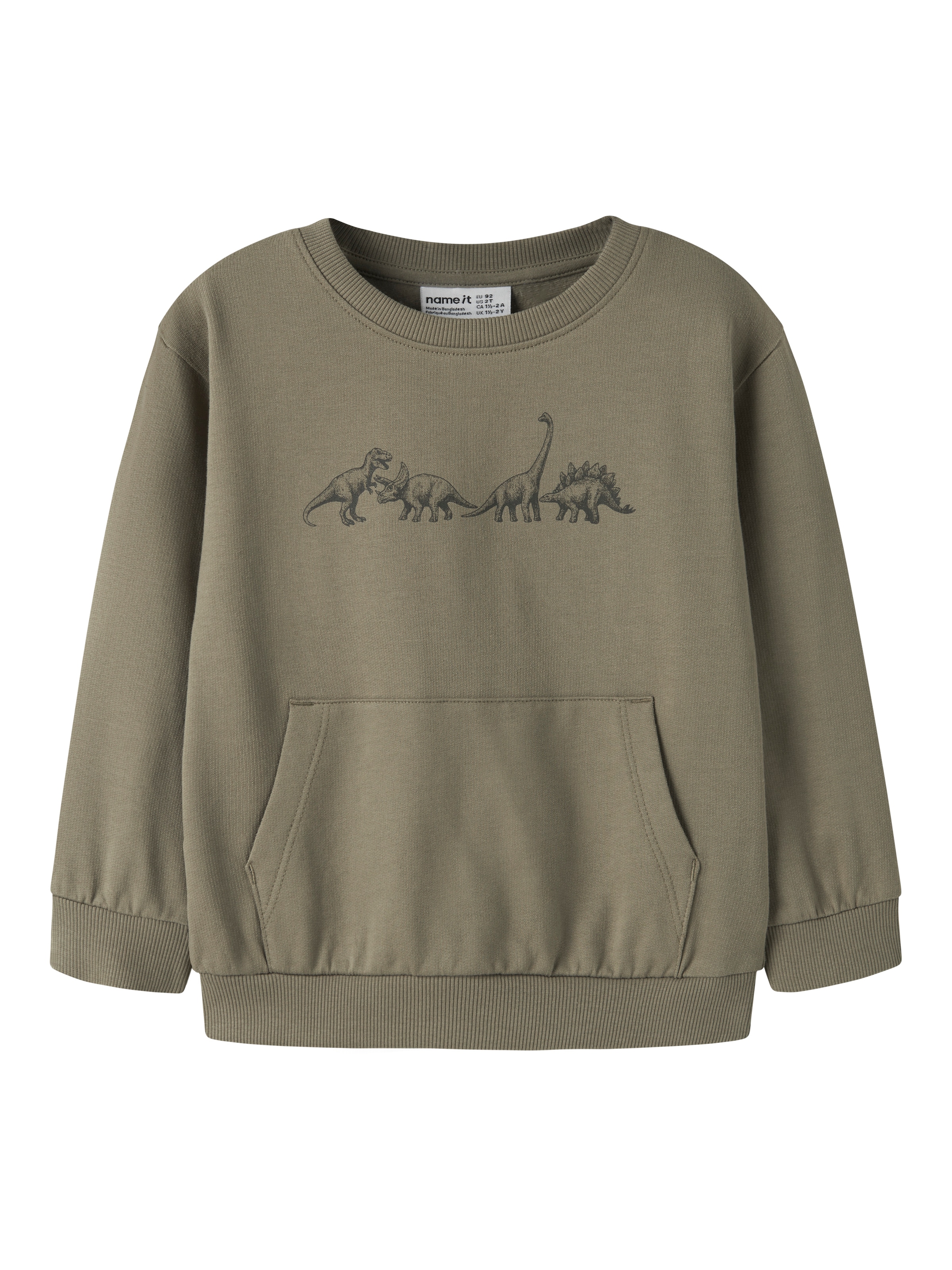 Name It »NMMVILDAR LS SWEAT BOX BRU«, coton, coupe régulière

