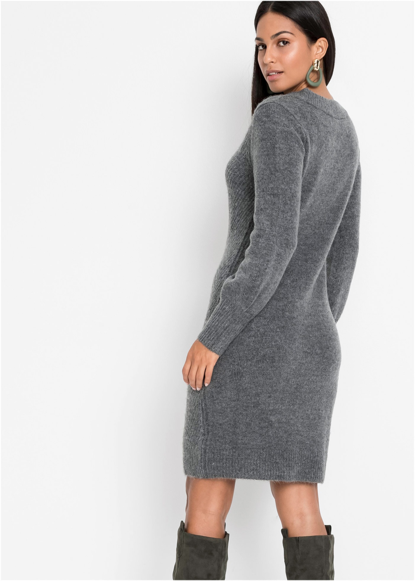 bonprix Strickkleid »Strickkleid« für besondere Anlässe, elastisches Material, Loose Fit
