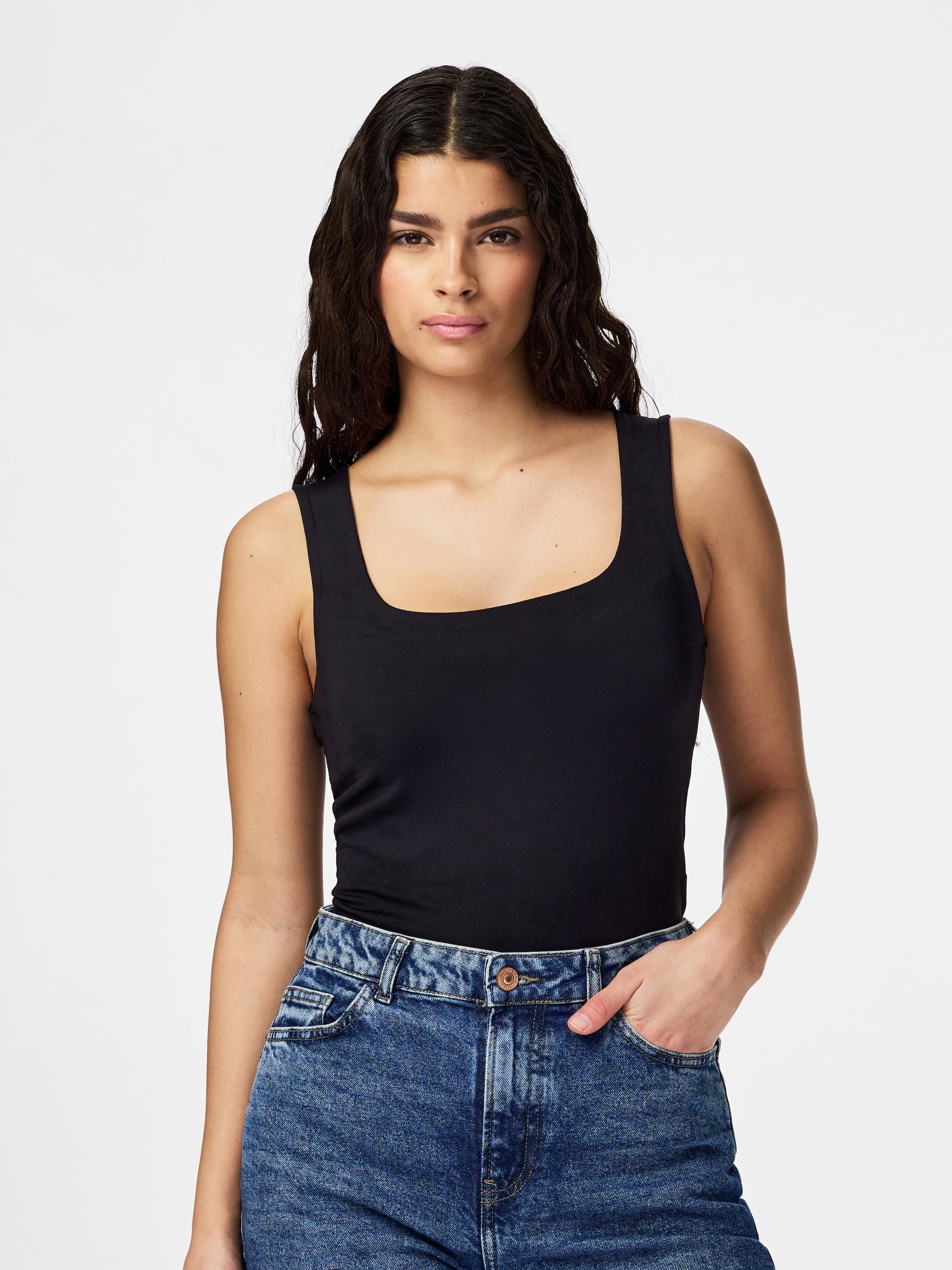 pieces Débardeur »PCLULA SL REVERSIBLE TANKTOP JRS NOOS« mélange de matériaux