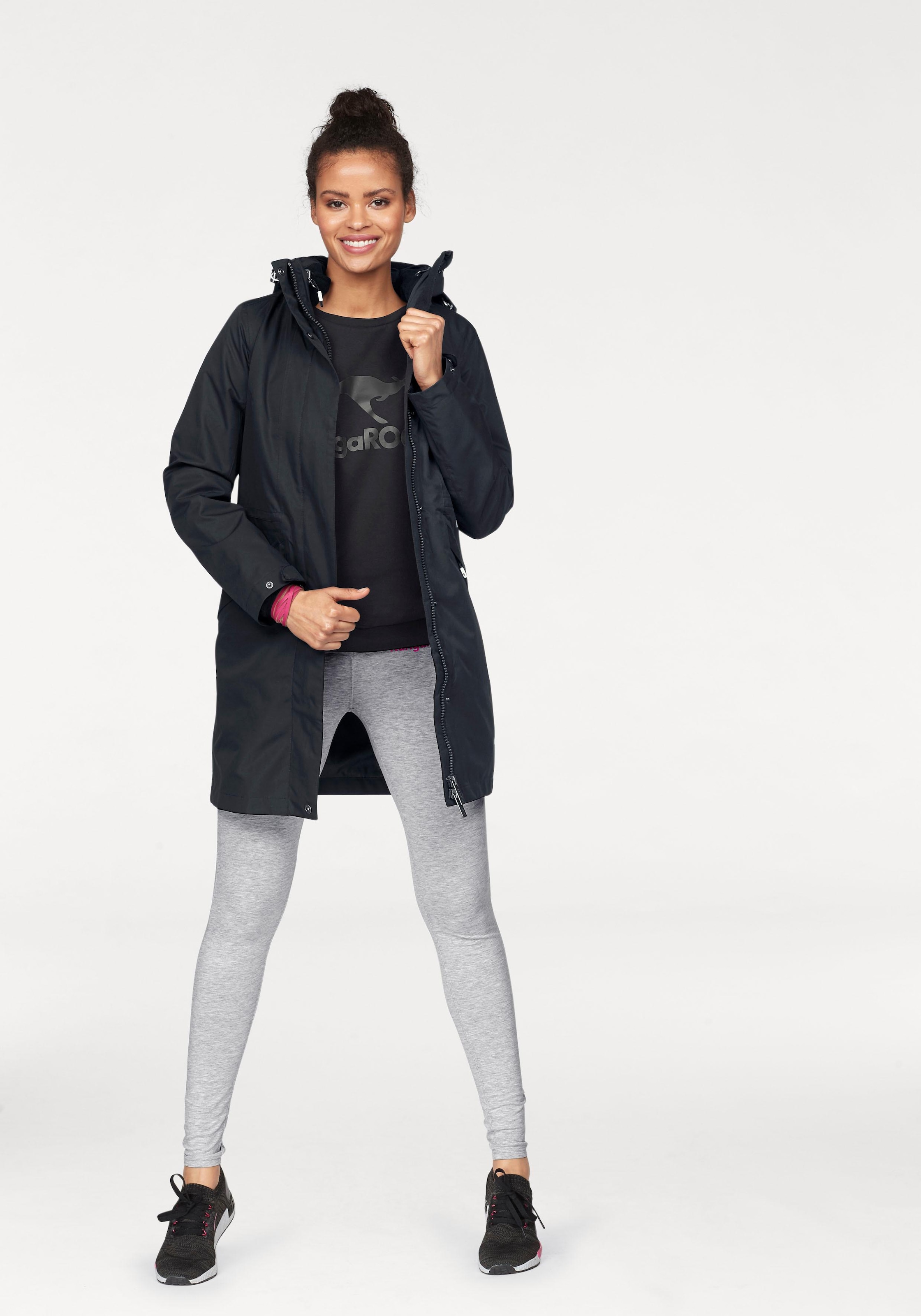 KangaROOS Sweatshirt , Langarm,  figurumspielender Schnitt,  mit Print,  Rundhalsausschnitt
