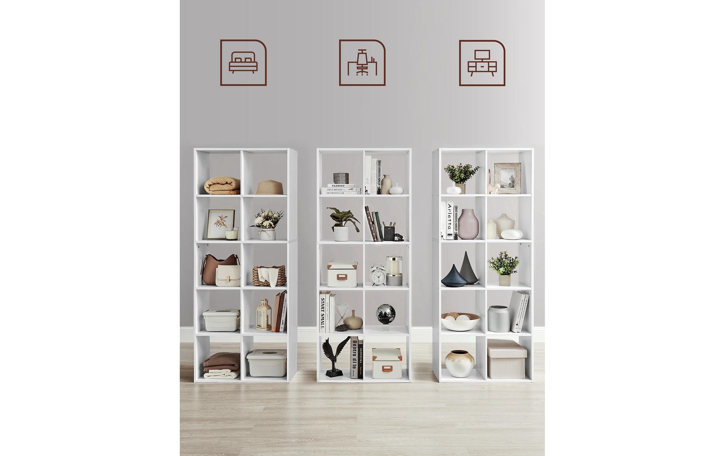 VASAGLE Étagère à livres »White«