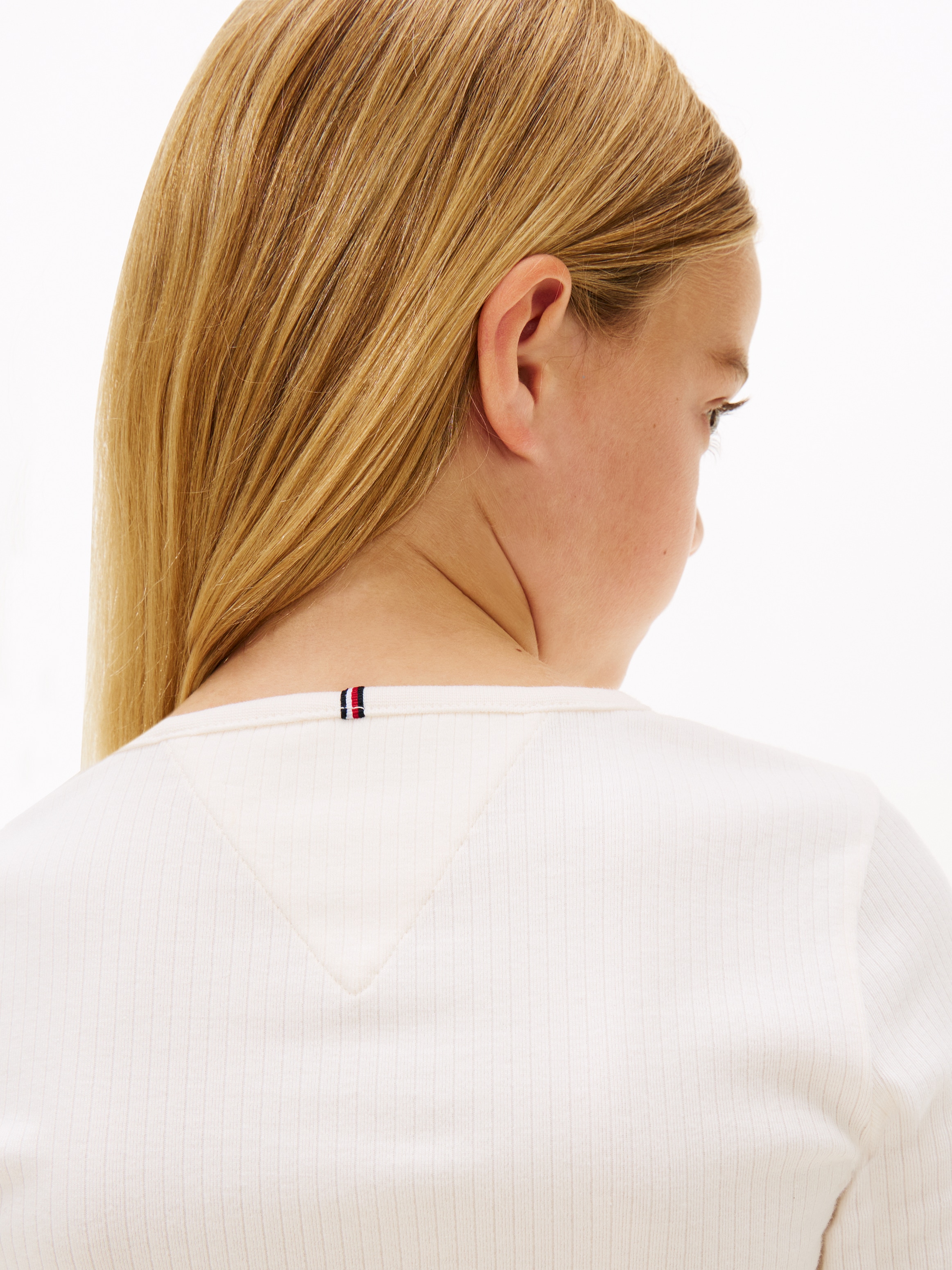 Tommy Hilfiger T-shirt à manches longues Kinder bis 16 Jahre, mit Rundhalsausschnitt