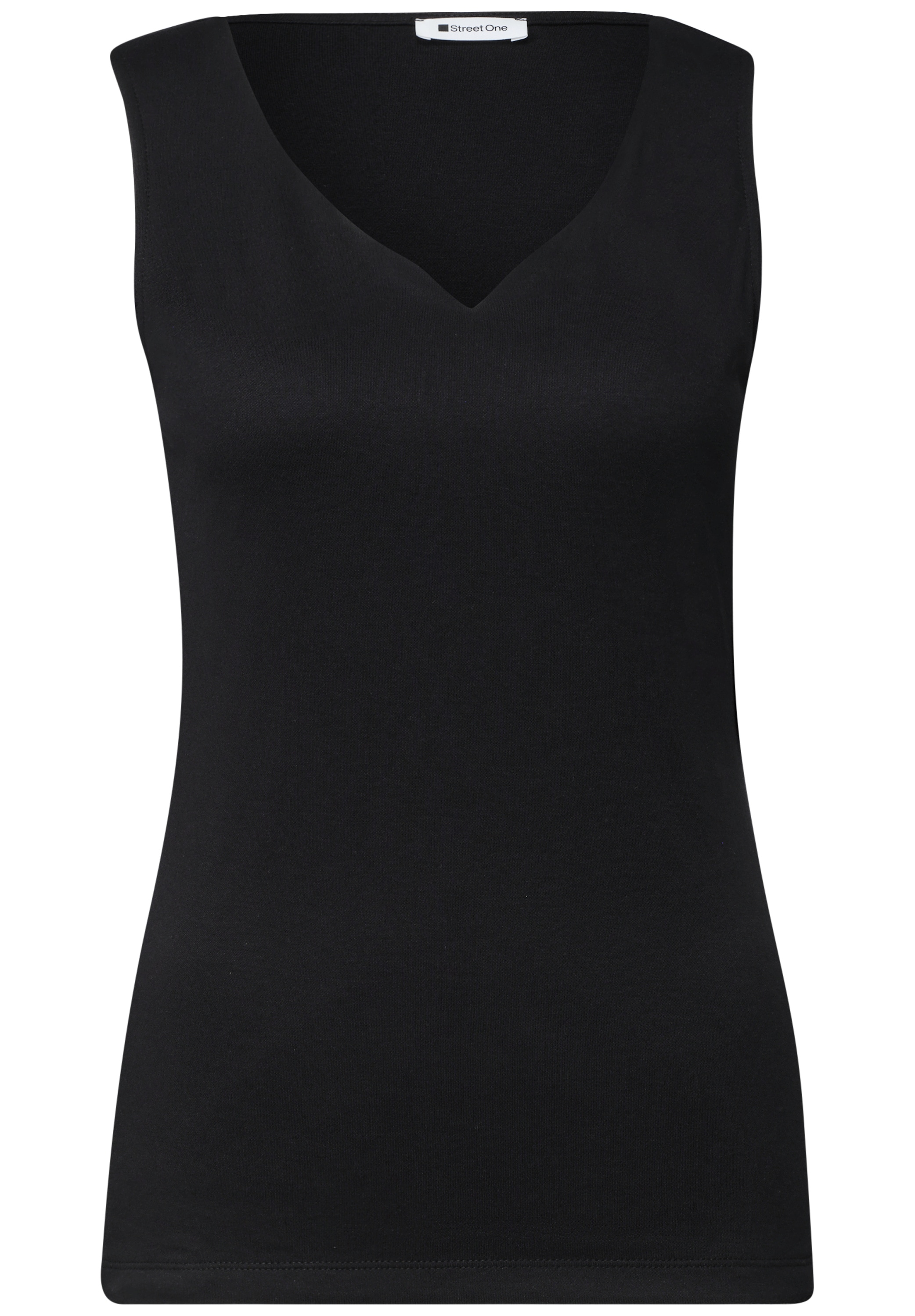 STREET ONE Tanktop »Style Gania« Sommertop mit Herzausschnitt