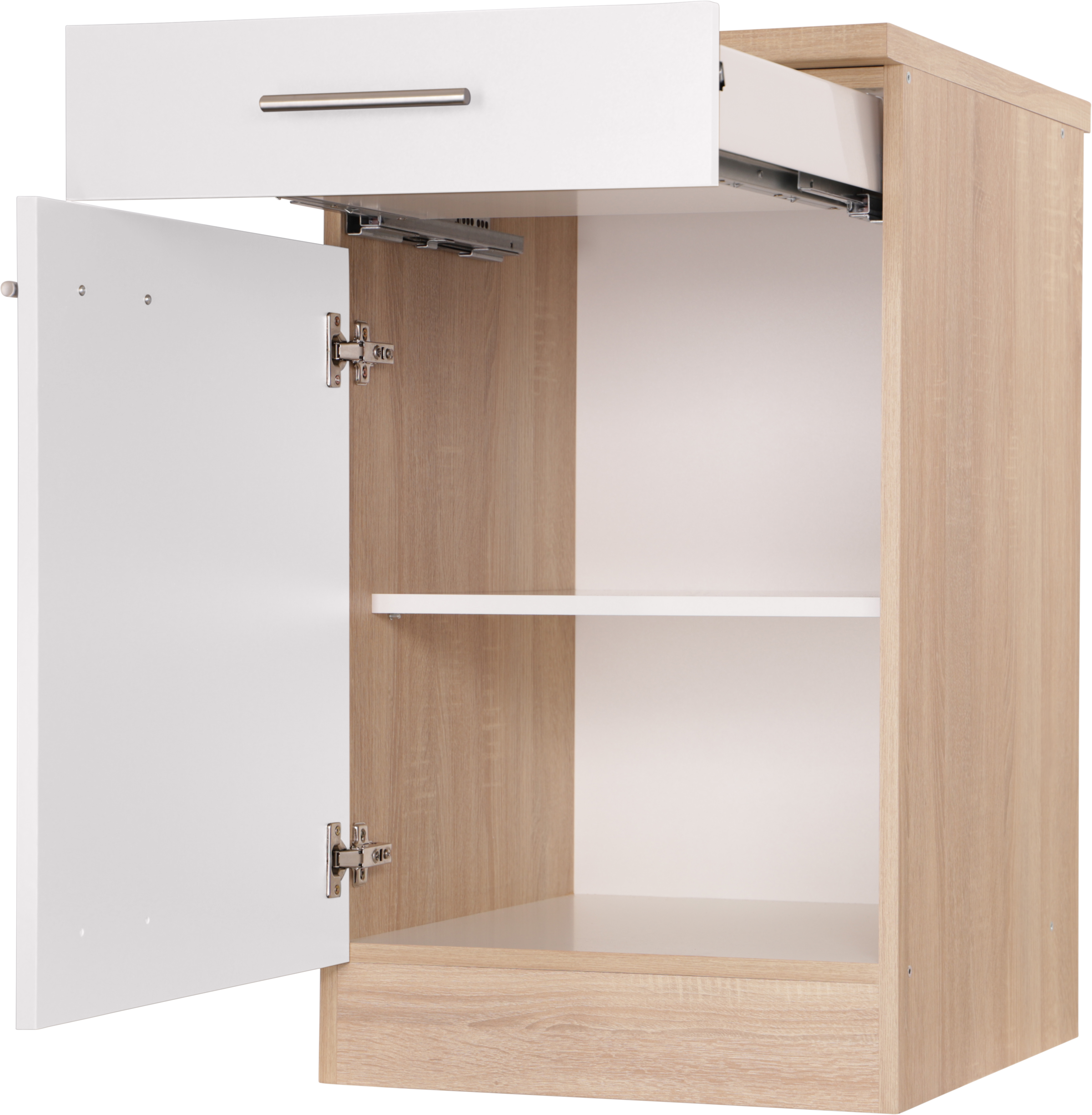 RESPEKTA Unterschrank »Merle« Breite 50 cm, Soft-Close, Griffe aus Metall, 85 cm Arbeitshöhe