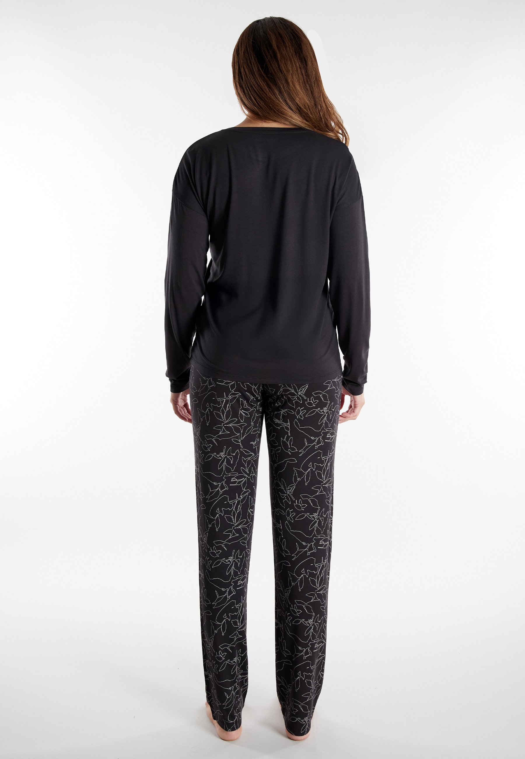 TOM TAILOR Schlafanzug »Xanthi« 2 tlg. mit langen Ärmeln, Rundhalsausschnitt
