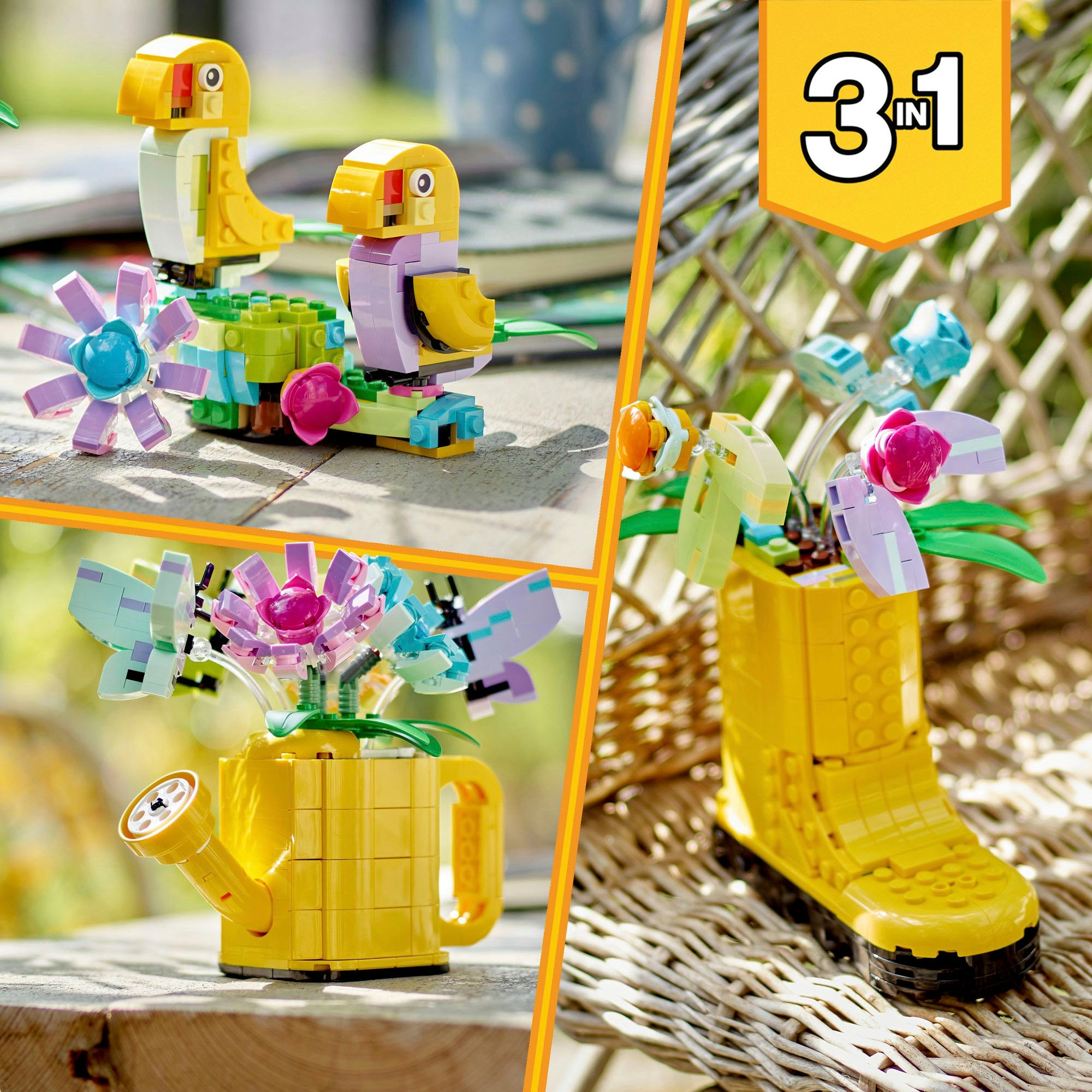 LEGO® Pions de construction »Giesskanne mit Blumen (31149), LEGO Creator 3in1« Made in Europe