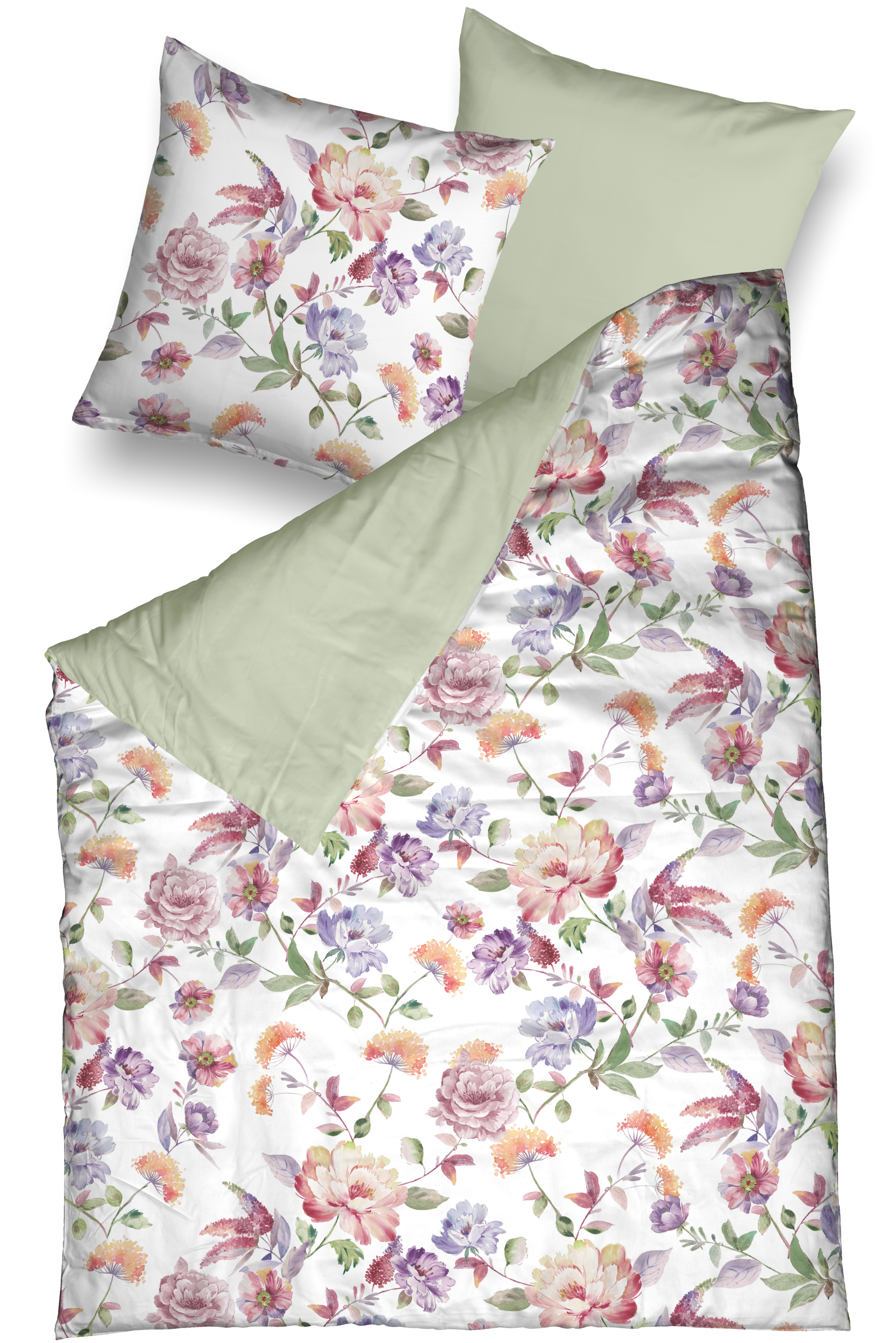 CASATEX Linge de lit réversible »Marinella« 2 parure de lit réversible magnifique et estivale