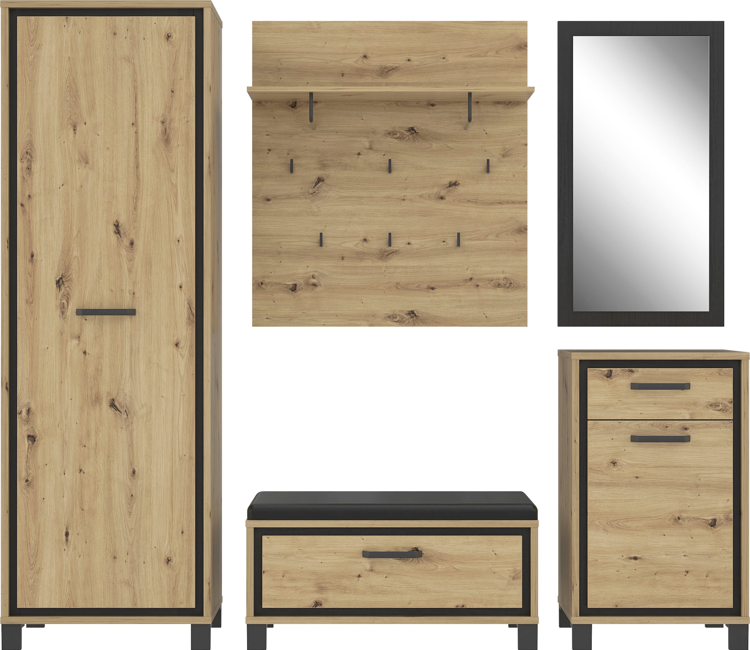 FORTE Armoire vestiaire »Trondheim« Hauteur env. 198,5 cm
