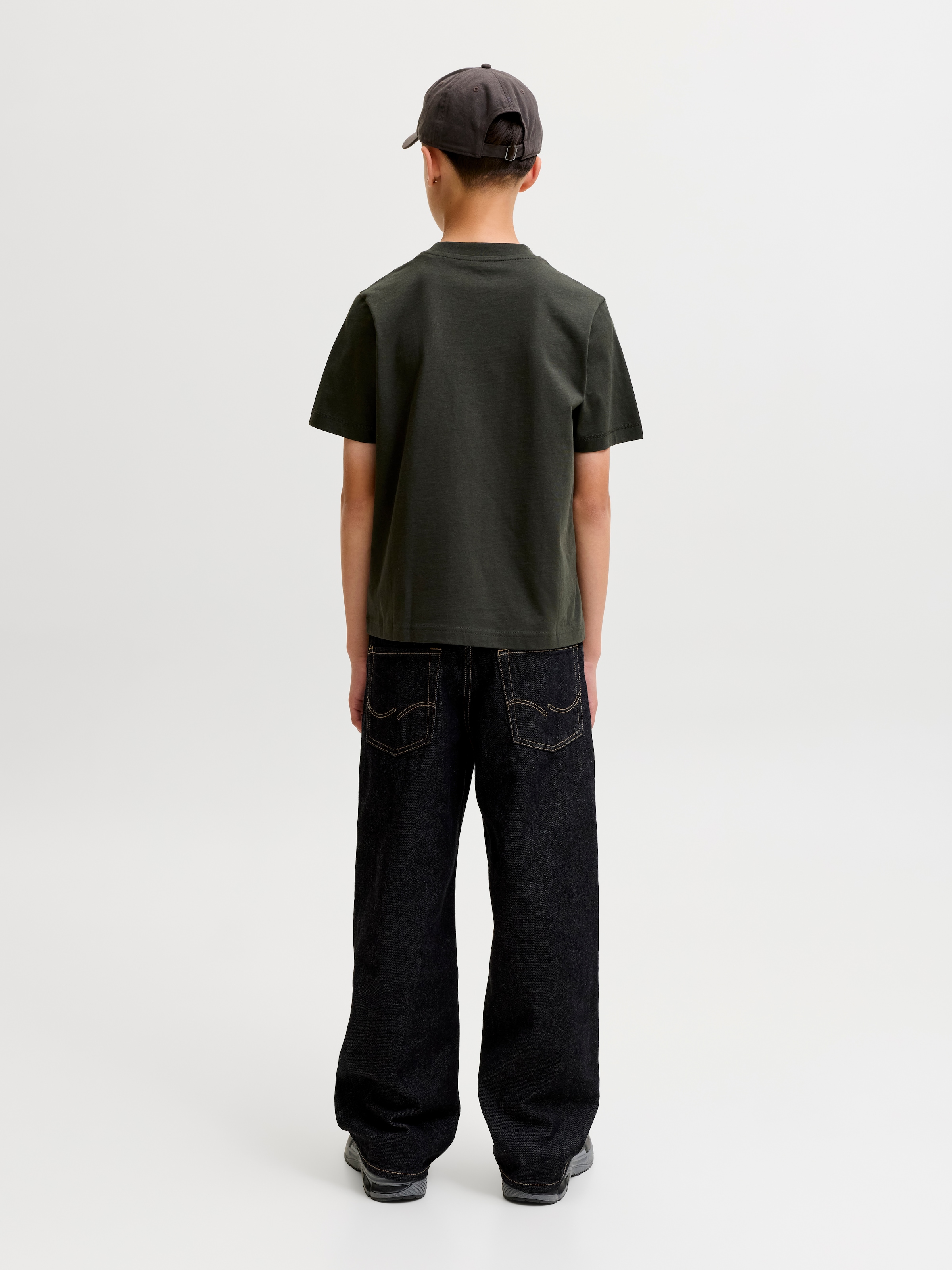 Jack & Jones Junior Rundhalsshirt »JCOCLUB GRAPHIC FRONT PRINT TEE SS JNR« Baumwolle, regular fit