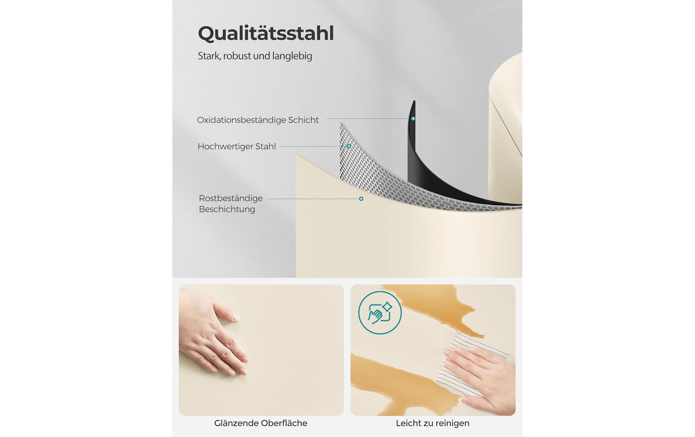 SONGMICS Poubelle »mit Inneneimer 30 l« 1 Behälter