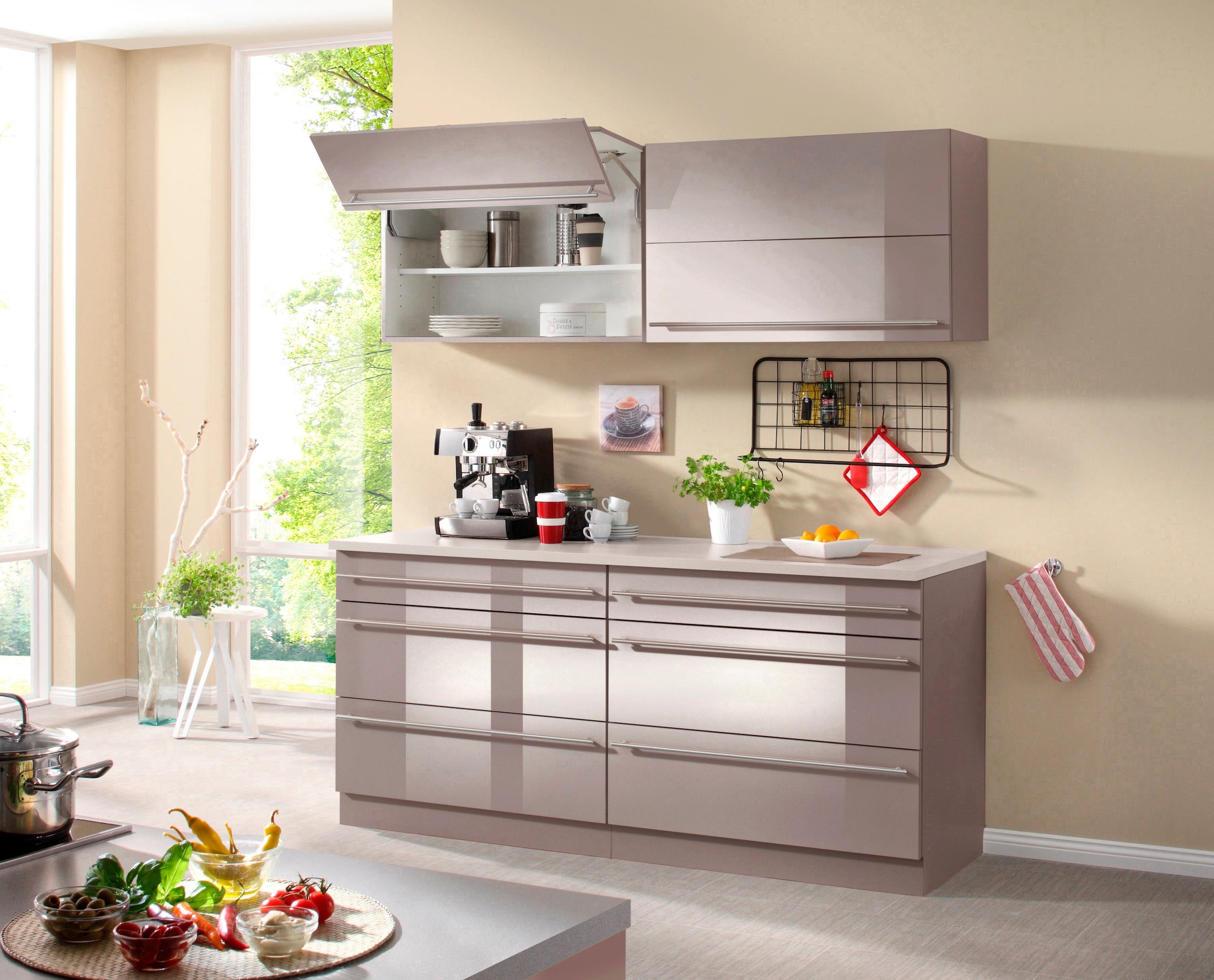 wiho Küchen Küche »Chicago, TOPSELLER« ohne E-Geräte, Gesamtbreite 180 cm