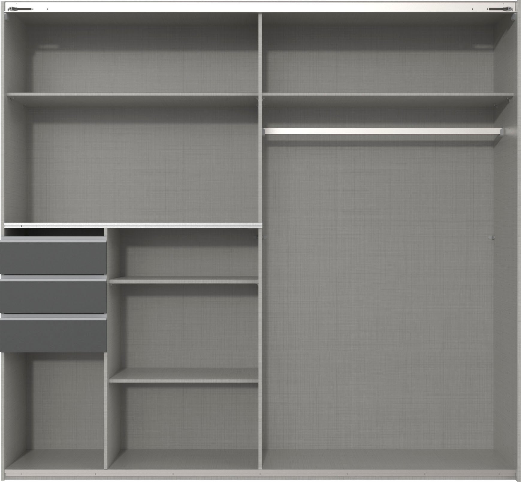 Wimex Schwebetürenschrank »Barcelona« mit Glaselementen und Schubladen