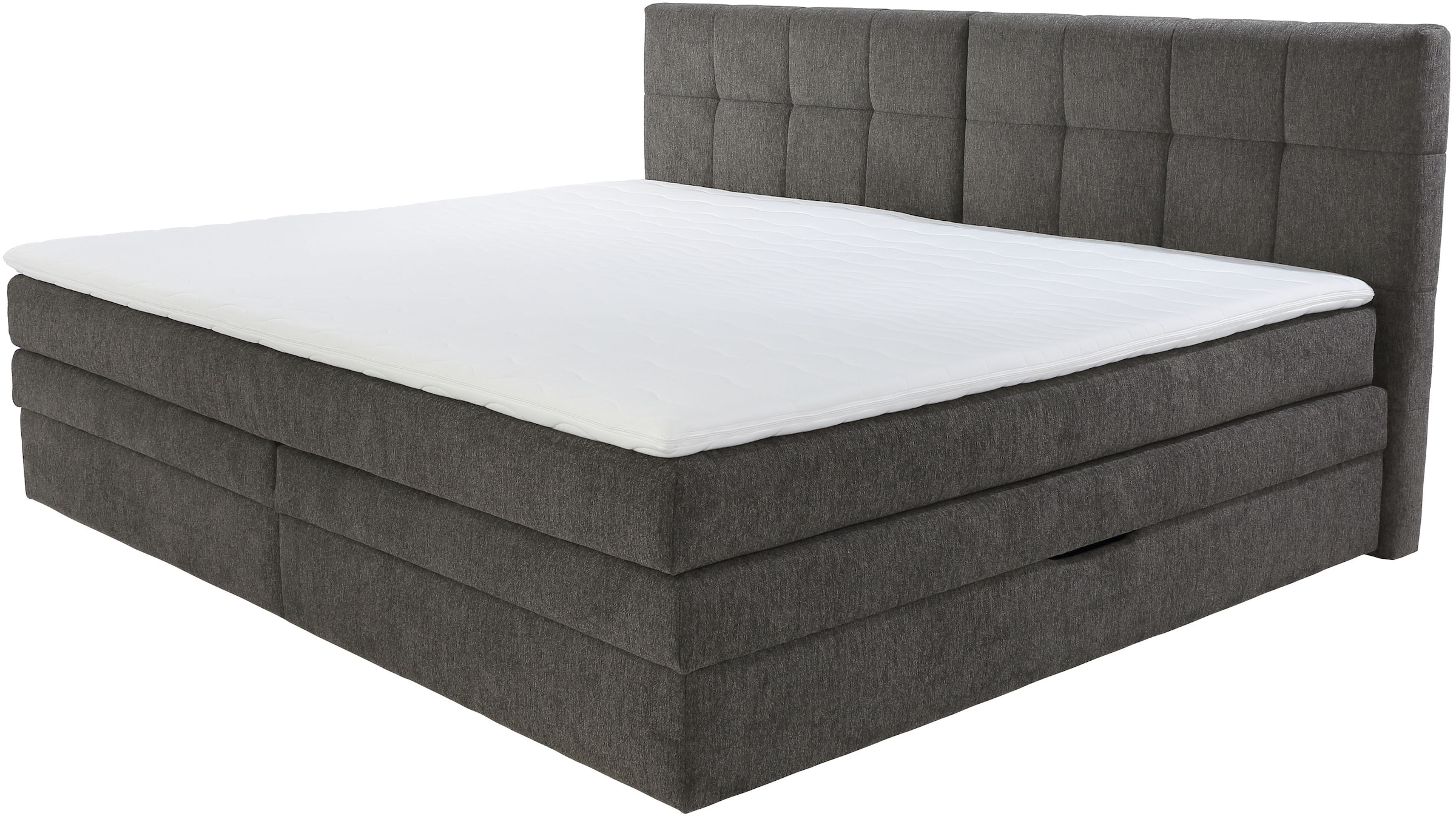 Jockenhöfer Gruppe Lit boxspring »Casa Grande in der Breite 240cm, Familienbett mit Bettkasten (1.000 L)« matelas TTFK 7 zones, surmatelas KS, différents degrés de fermeté au choix