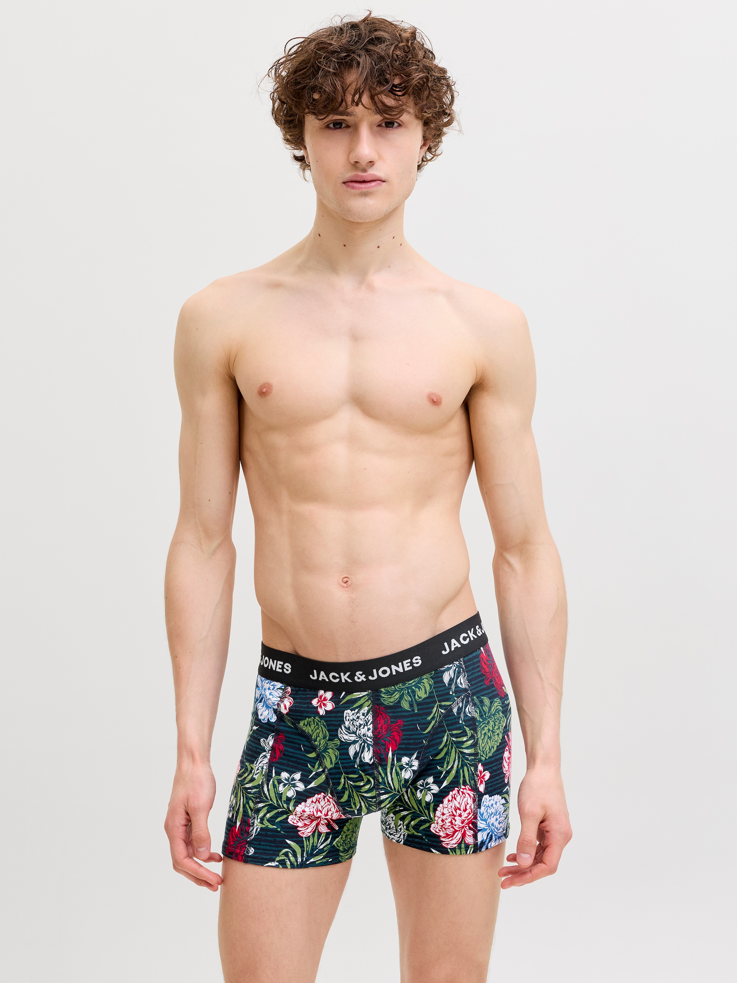 Jack & Jones Tronc »JACOZZIE TRUNKS 5 PACK STYD« Paquet, 5 cuis Baumwollmischung, elastischer Bund