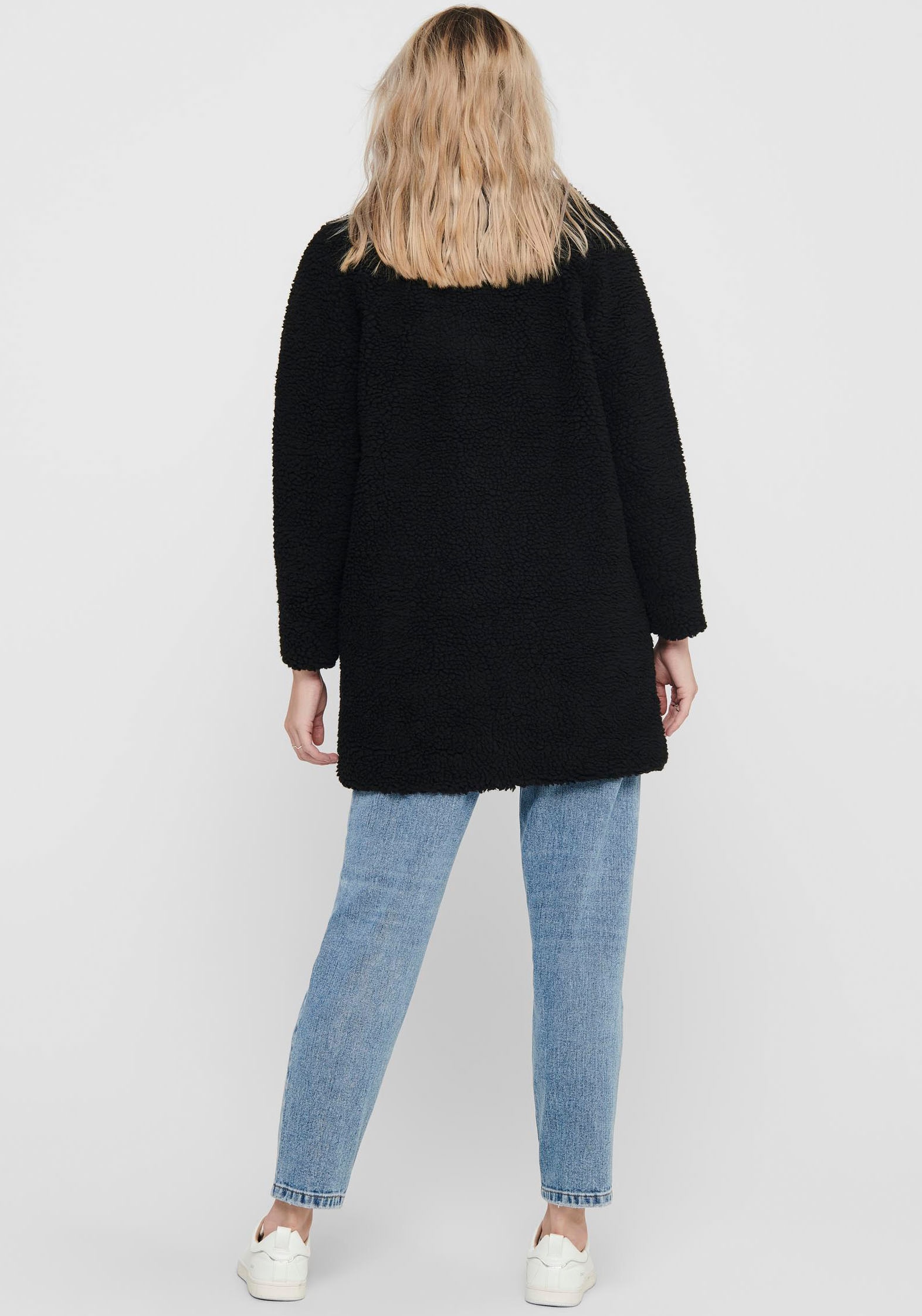 ONLY Kurzmantel »ONLAURELIA SHERPA COAT« aus Teddyplüsch