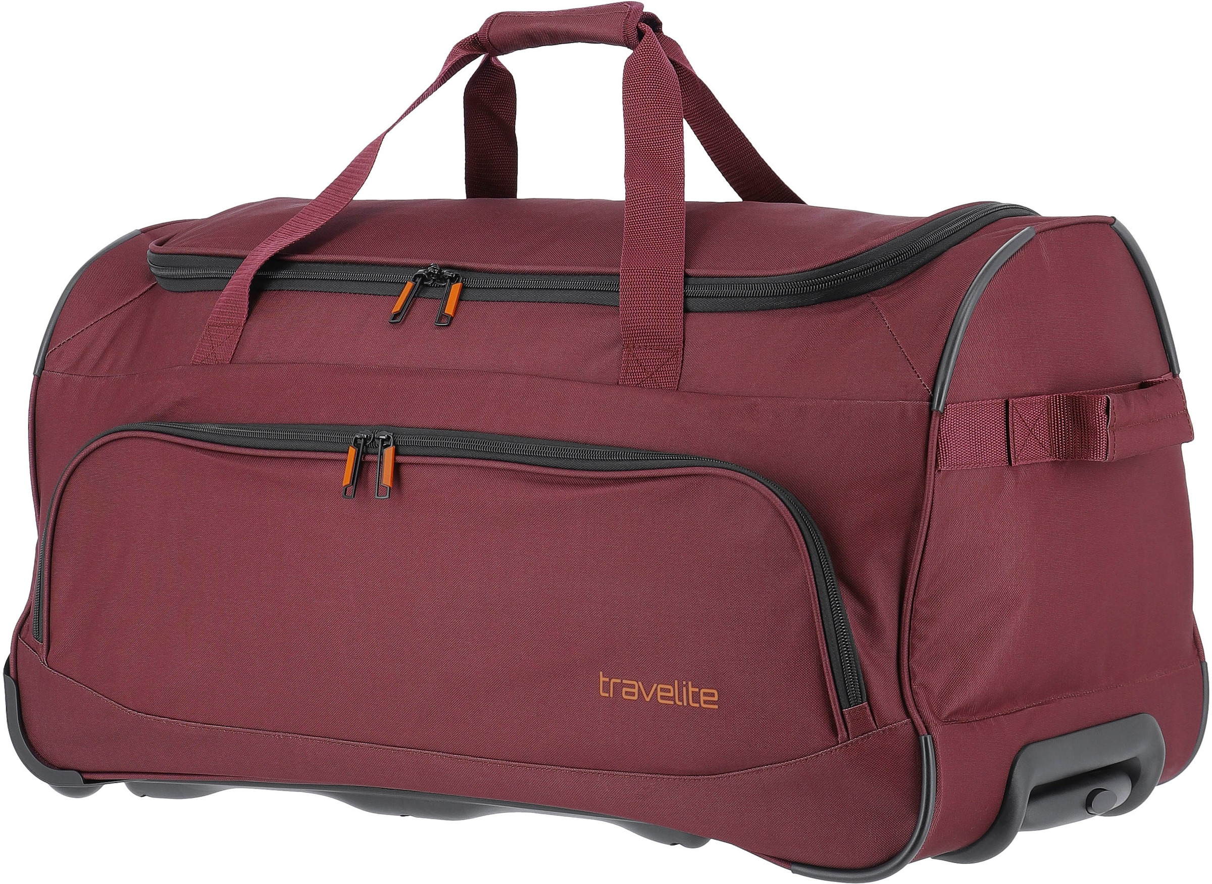 travelite Reisetasche »Basics Fresh 71 cm Duffle Bag mit Rollen« grosse Duffle Bag aus strapazierfähigem Material, ideal als Reisegepäck