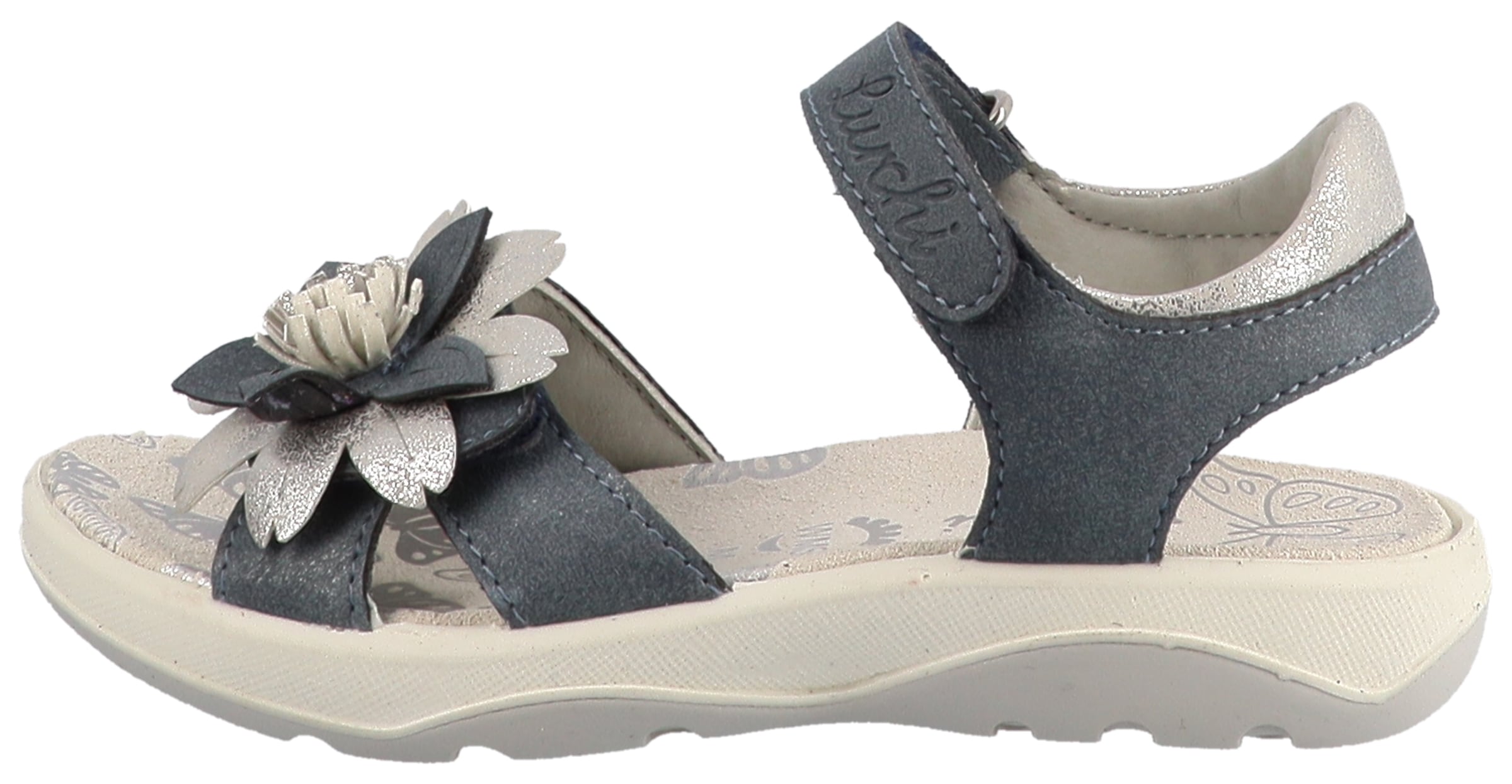 Lurchi Sandale »Flora«  sandalette avec décoration florale, gabarit de taille à télécharger