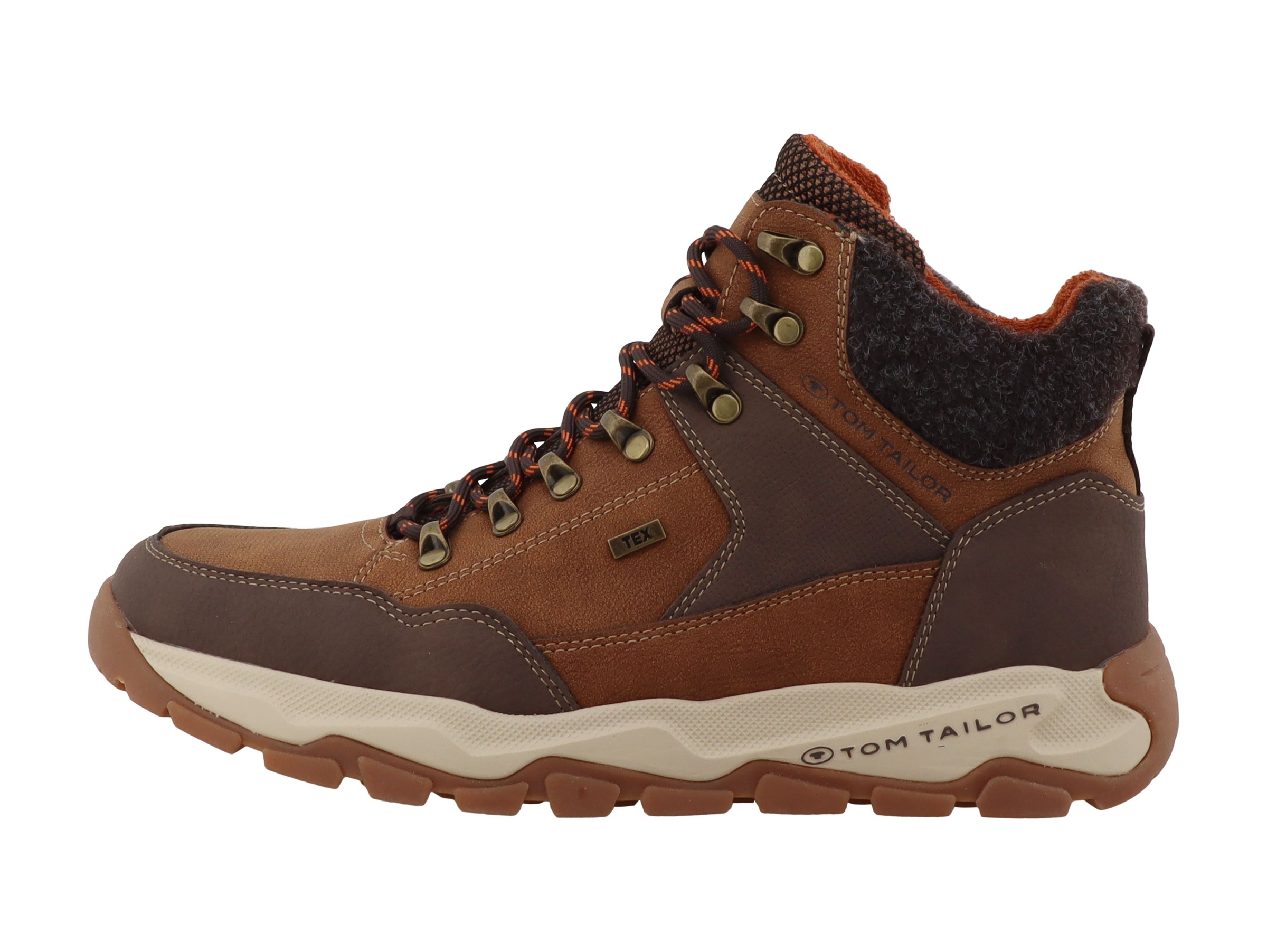 TOM TAILOR Bottines à lacets  Derbies style alpiniste, avec empiècement contrastant