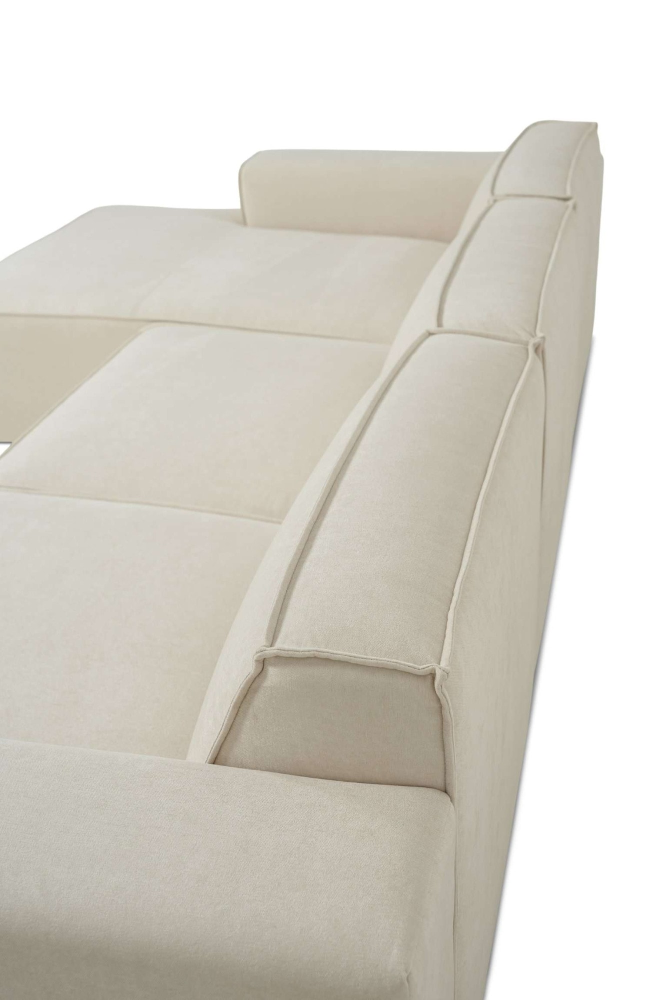 GOODproduct Canapé d'angle »Jorrena, extra weicher Chenille-Stoff« Forme en L, 3 niveaux de confort, largeur 346 cm, avec suspension à ressorts ondulés