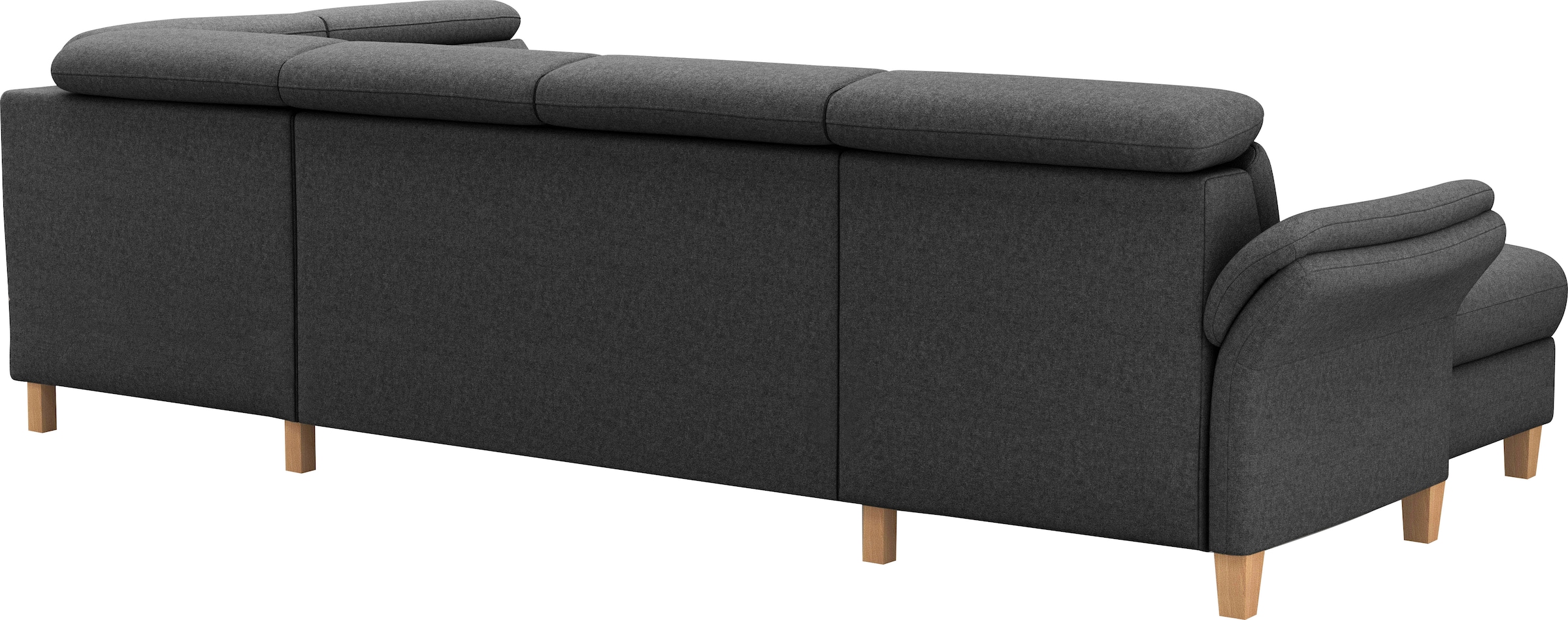 Home affaire Wohnlandschaft »Glendale, U-Form« inkl. Kopfteilverstellung, wahlweise mit Vorziehsitz und Bettkasten