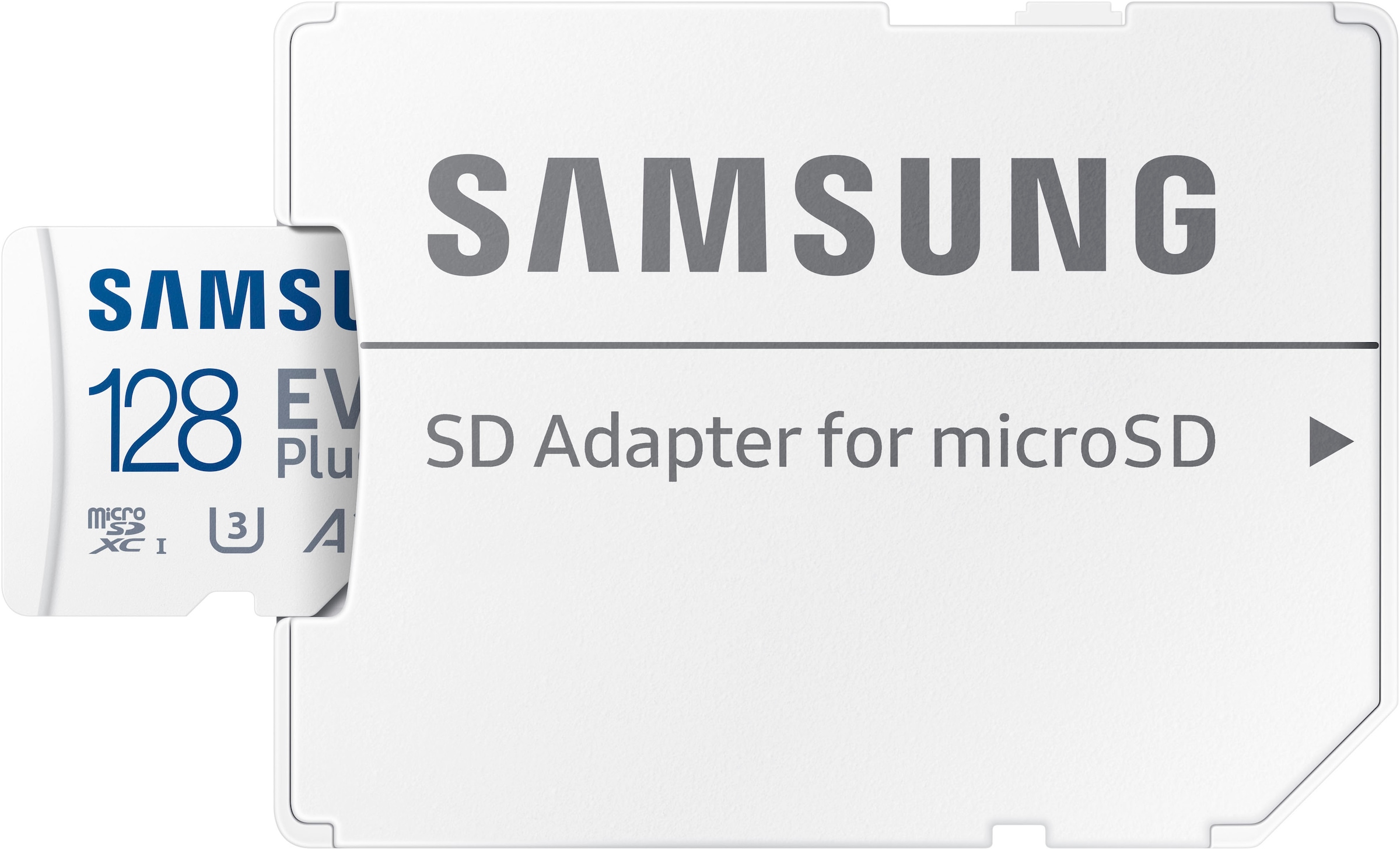 Samsung Speicherkarte »EVO Plus (2024) inkl. SD-Adapter« (128 GB Video Speed Class 30 (V30)/UHS Speed Class 3 (U3) 160 MB/s Lesegeschwindigkeit)