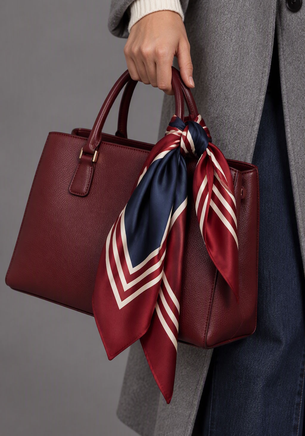 Laura Scott Foulard nicki en satin, à rayures, pour mode casual et streetwear