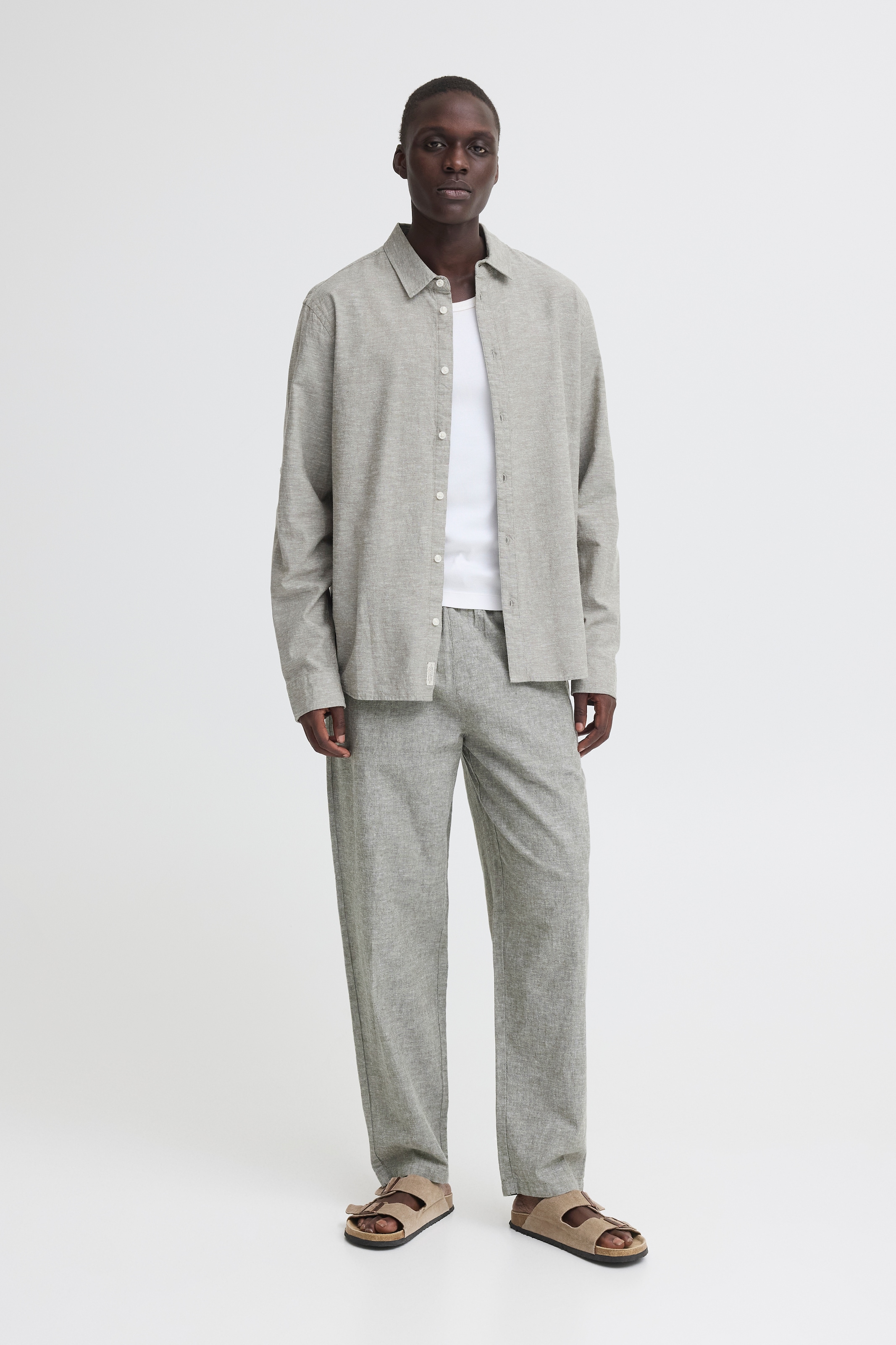 Blend Pantalon en lin »BHABAN LIN PANTS PP NOOS«  estivale, avec une forte teneur en coton