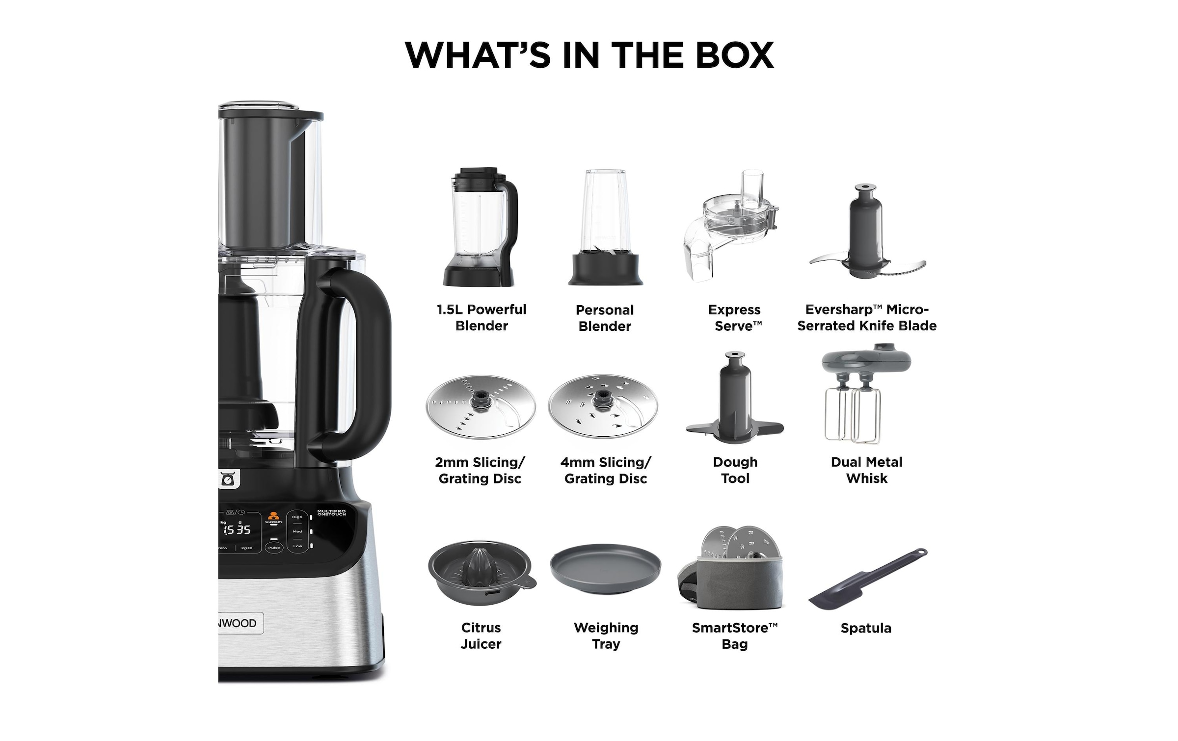 Kenwood Robot de cuisine »MultiPro One Touch FDM73.850SS«