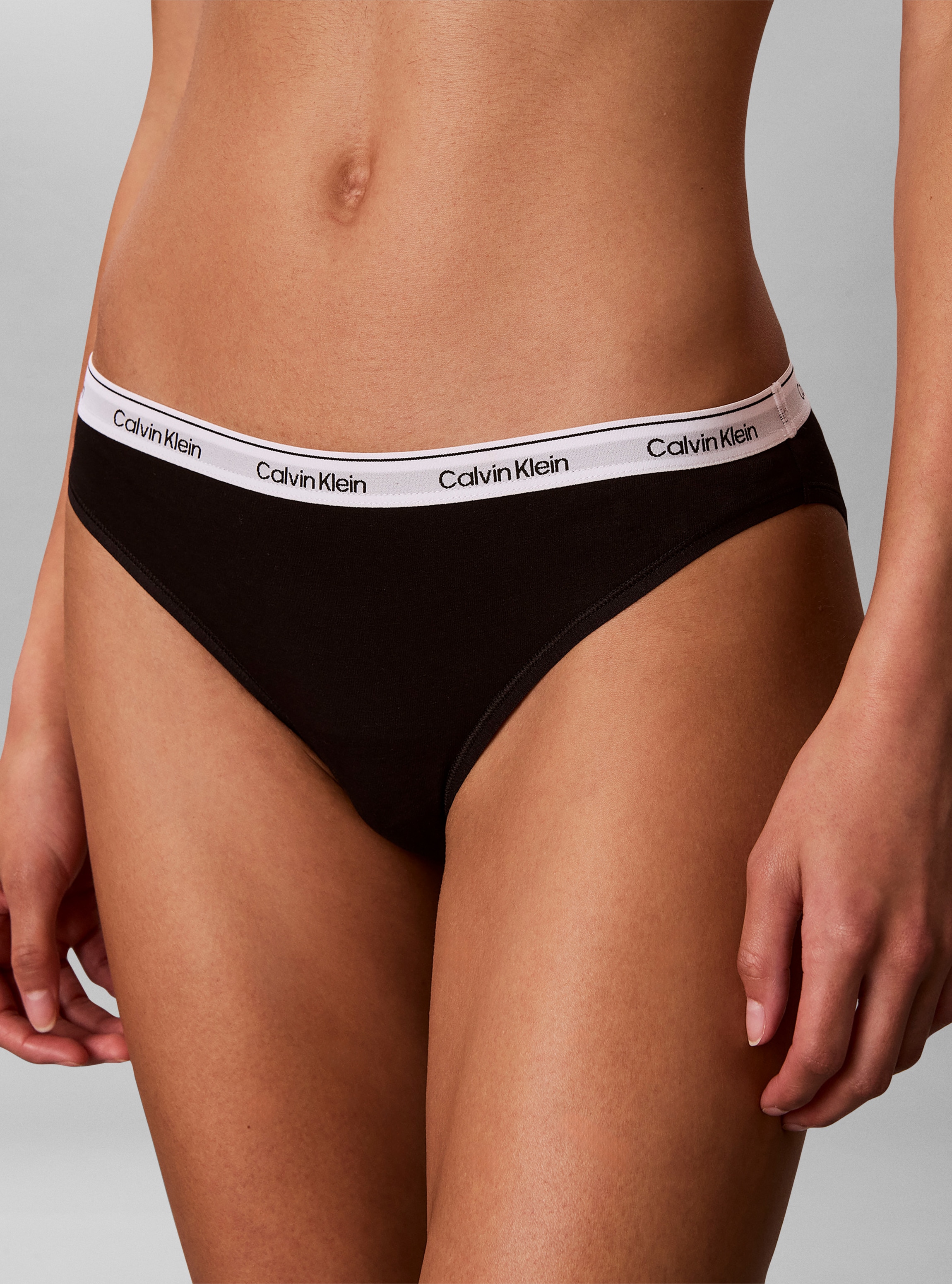 Calvin Klein Underwear Slip de bikini »BIKINI 3PK« Paquet, pack de 3,  coupe ajustée avec ceinture élastique