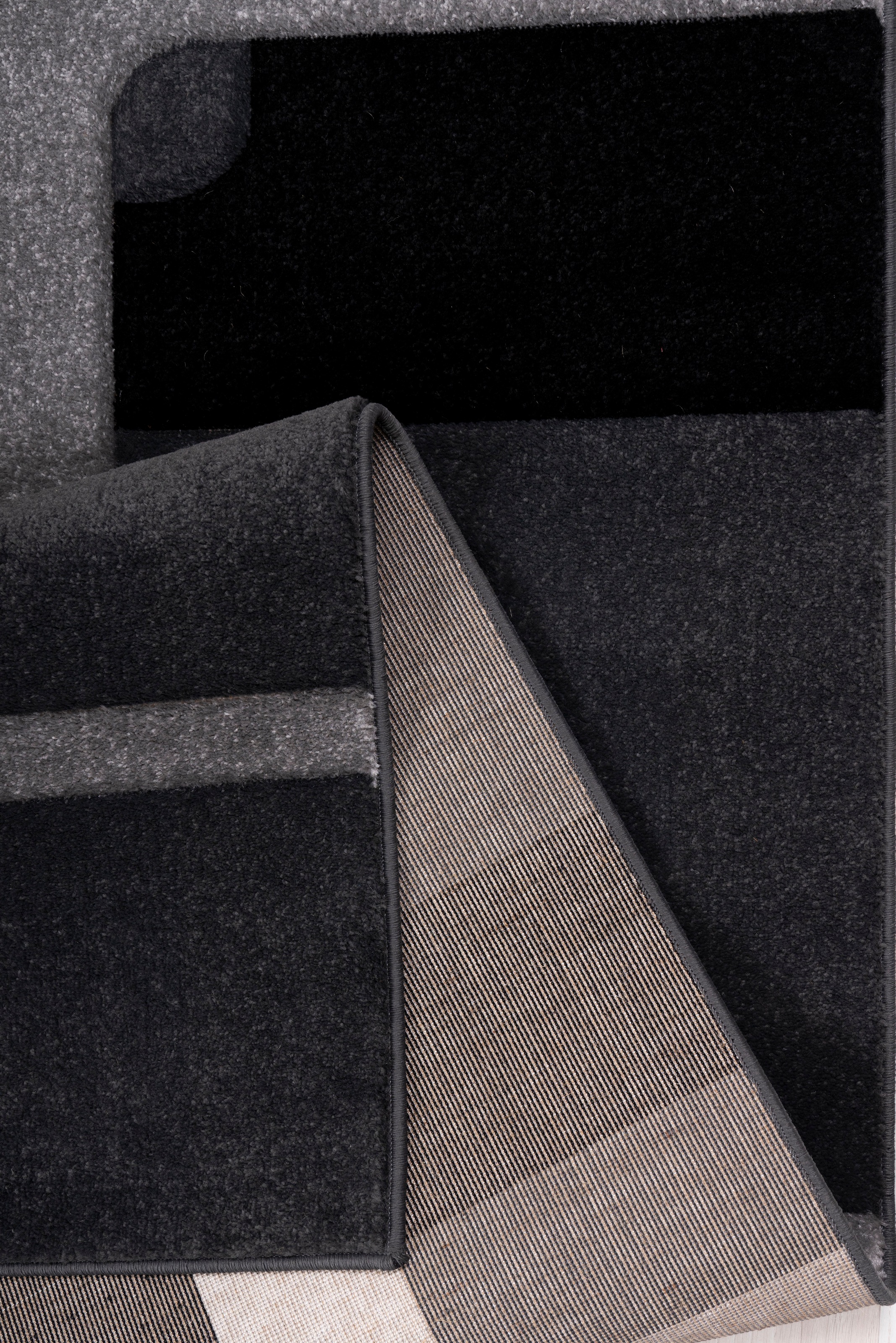 my home Läufer »Maxim« rechteckig 12 mm Höhe Hoch-Tief-Effekt, Kurzflor, 3D-Design