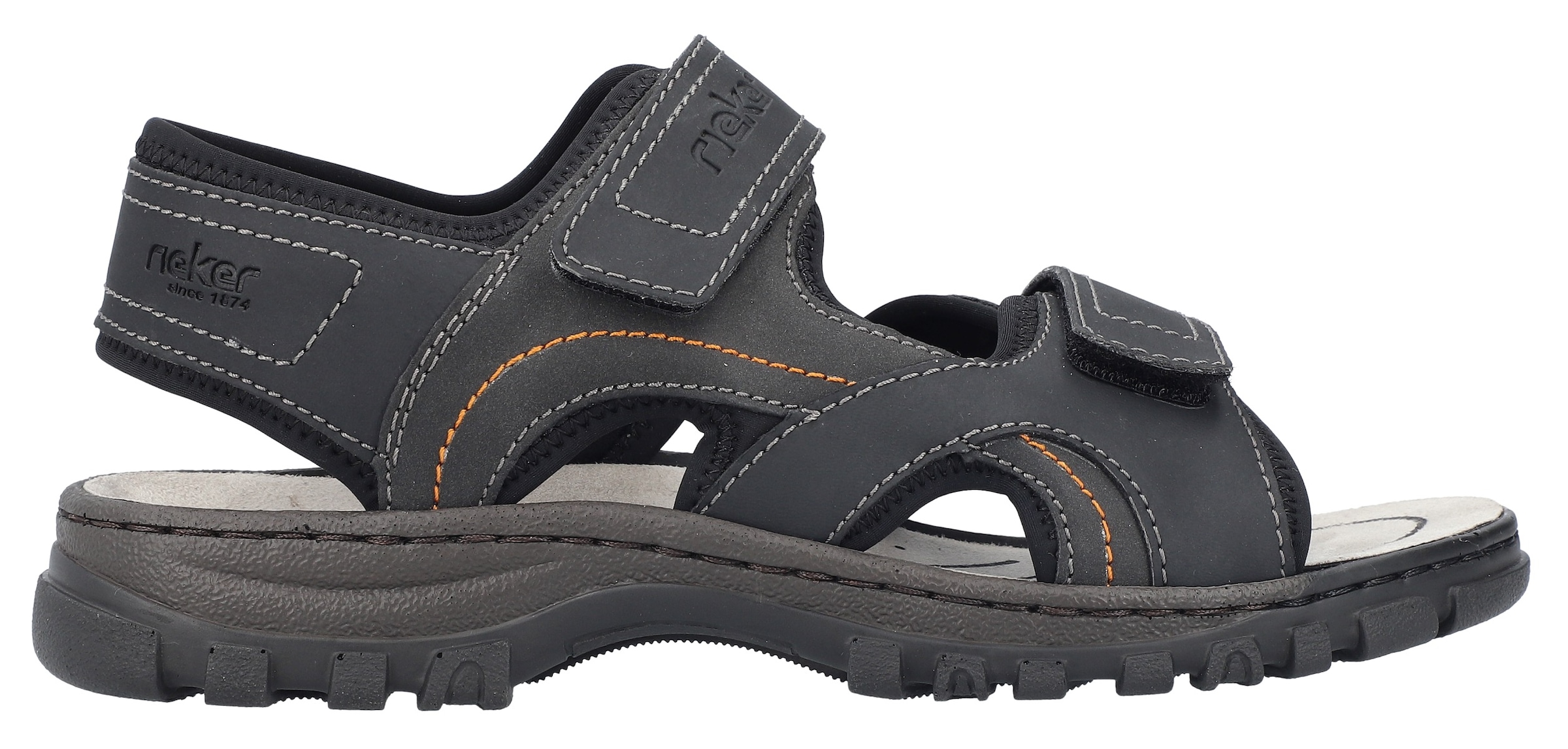 Rieker Sandale de trekking  , Sommerschuh, Outdoorsandale, Freizeitsandale, mit Profilsohle