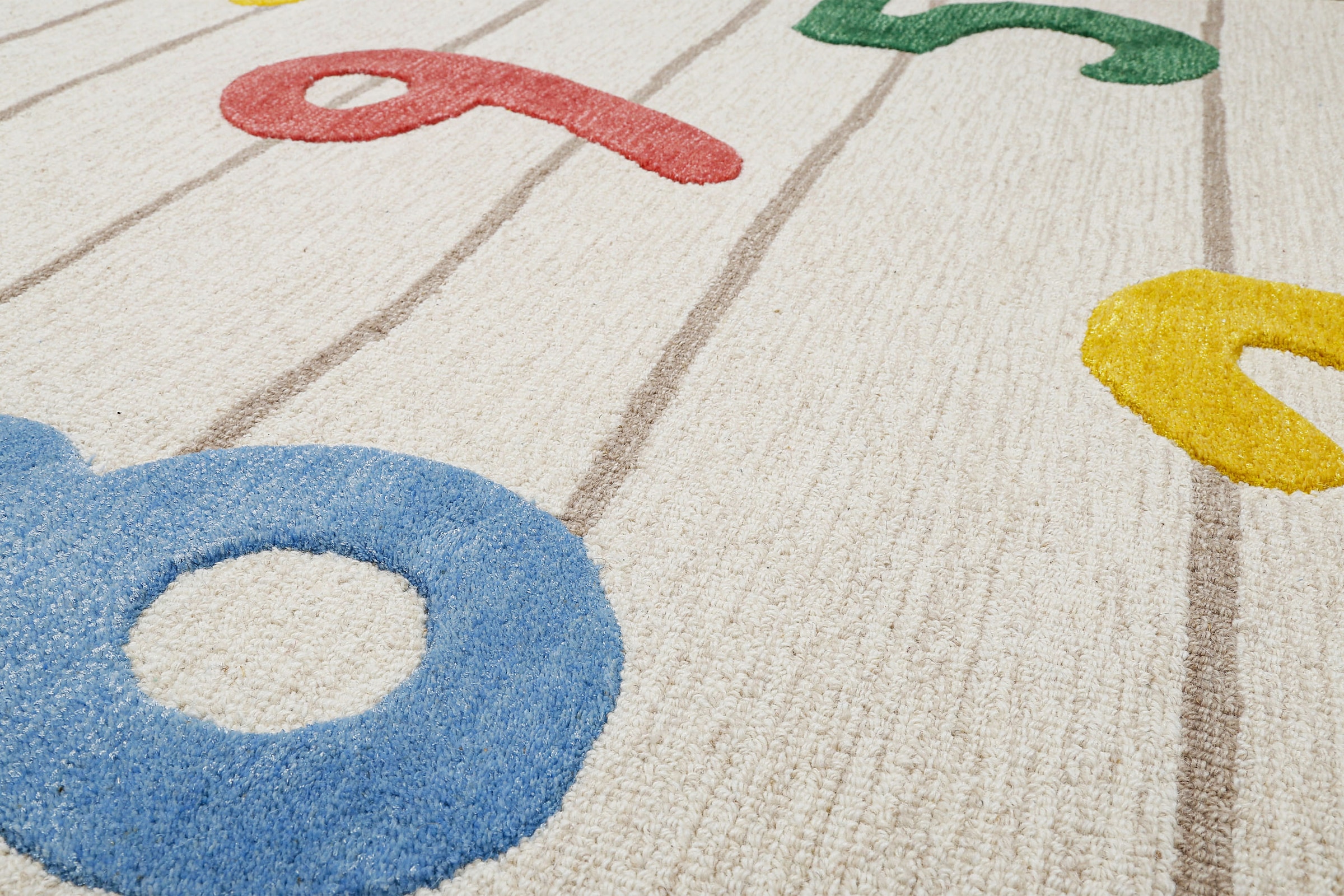 SMART KIDS Tapis pour enfants »Countdown« Rectangulaire 16 mm Höhe Kinderteppich mit Zahlen, Hoch-Tief-Effekt, Schurwolle, Spielzimmer