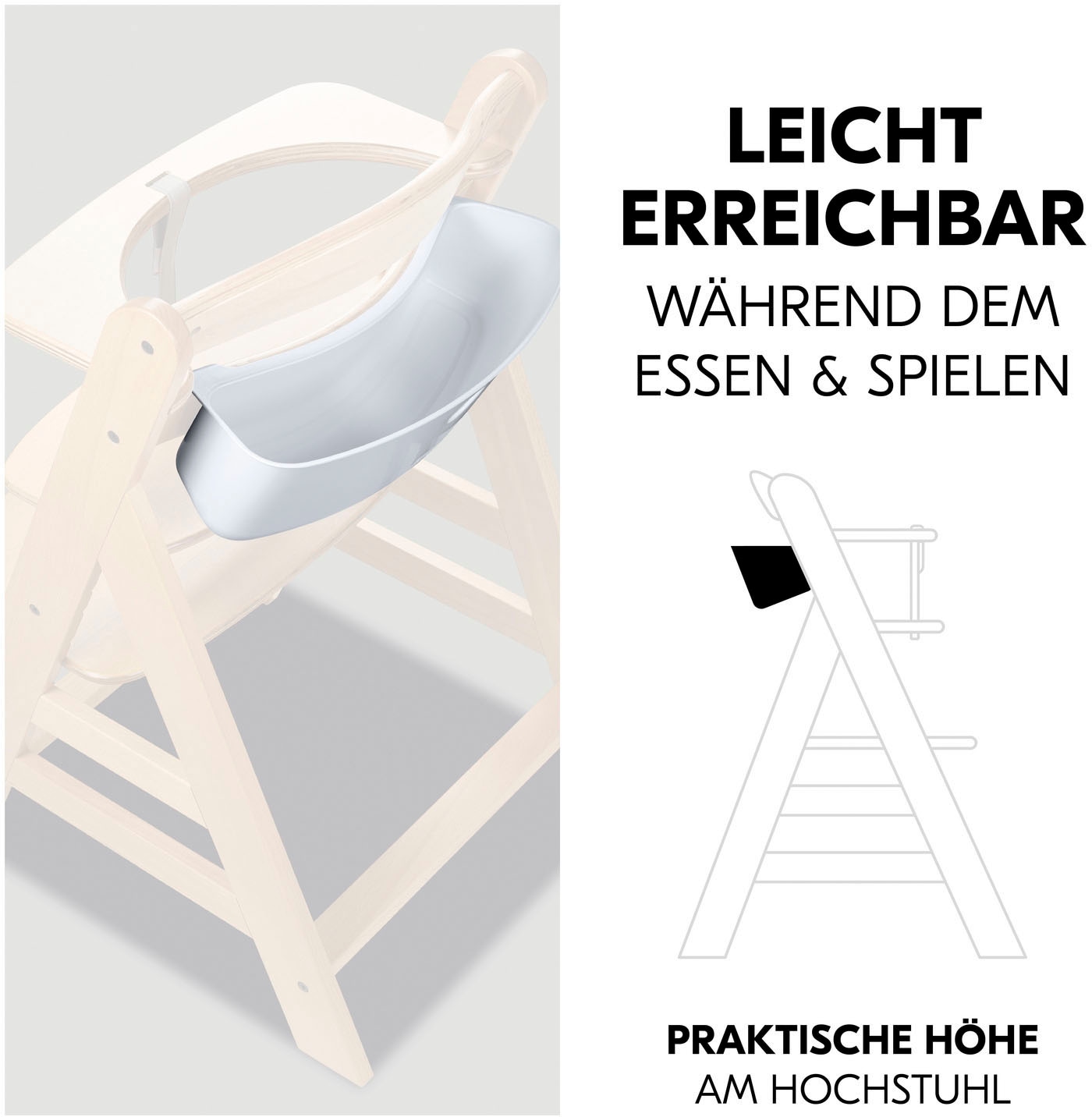 Hauck Aufbewahrungsbox »Highchair Box S, white« für Hochstühle