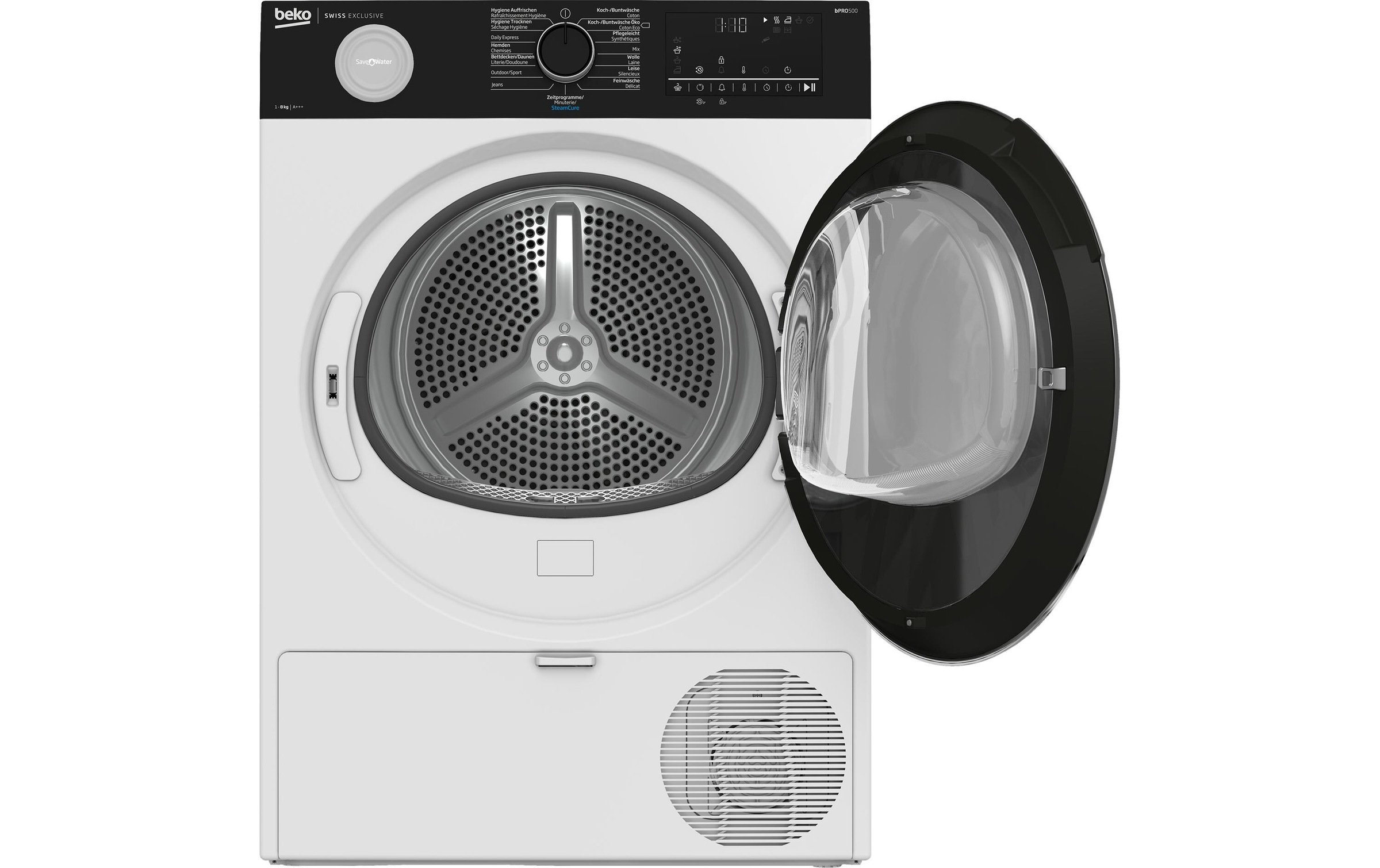 BEKO Lave-linge séchant »TR550 Rechts/Wechselbar« 63 dB(A) Höhenverstellbare Füsse, Innenbeleuchtung, Zeitprogramm