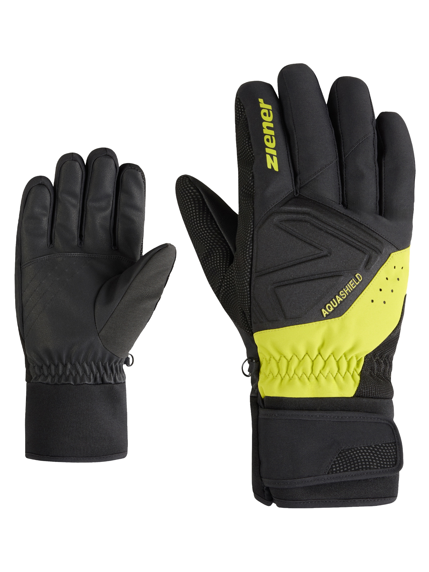 Ziener Skihandschuhe »GATIS-Z AQUASHIELD®« wasserdicht, winddicht, atmungsaktiv, warmes Fleece-Futter
