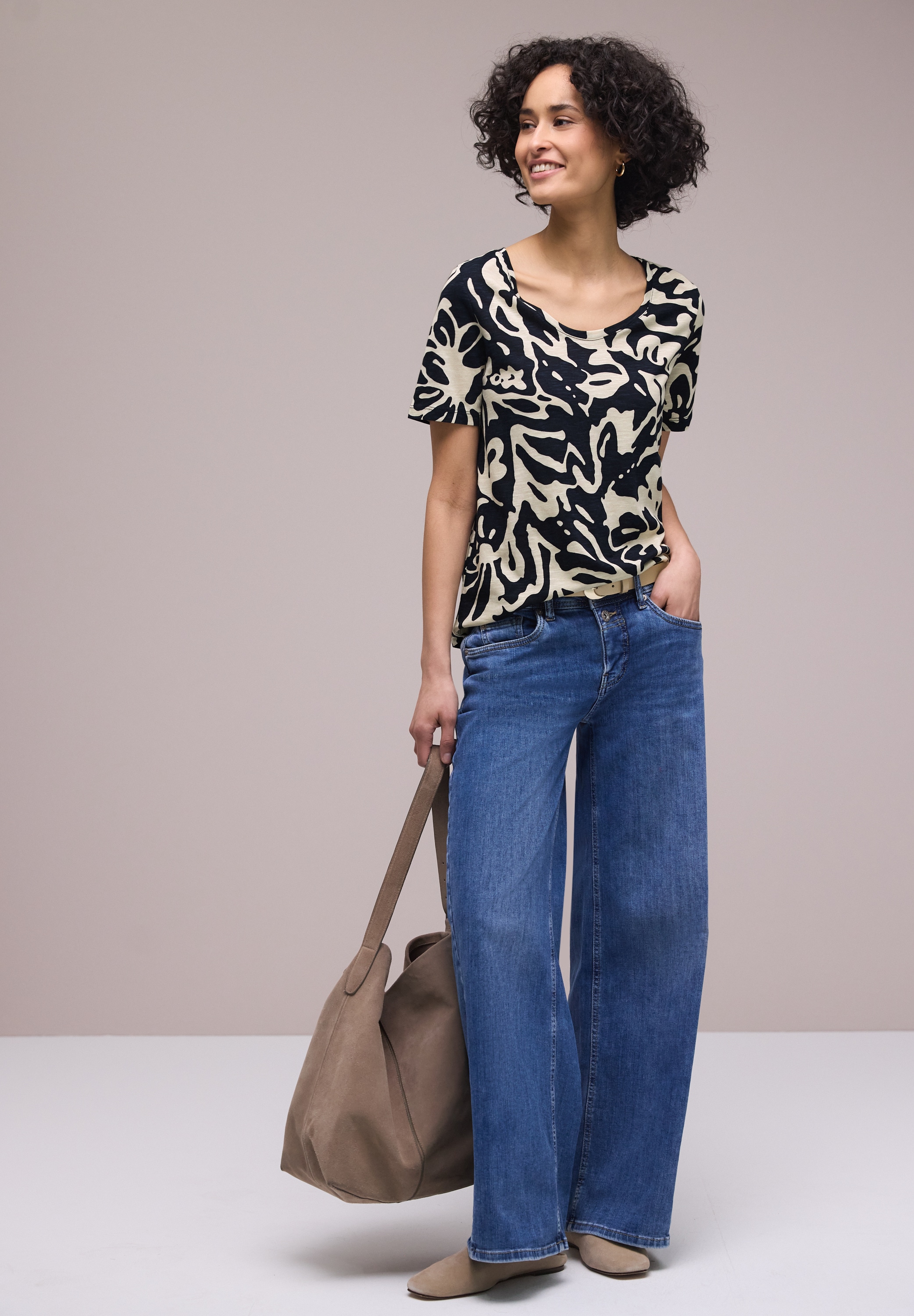 STREET ONE T-shirt à manches courtes »Style NEW Gerda« mit abstraktem Print