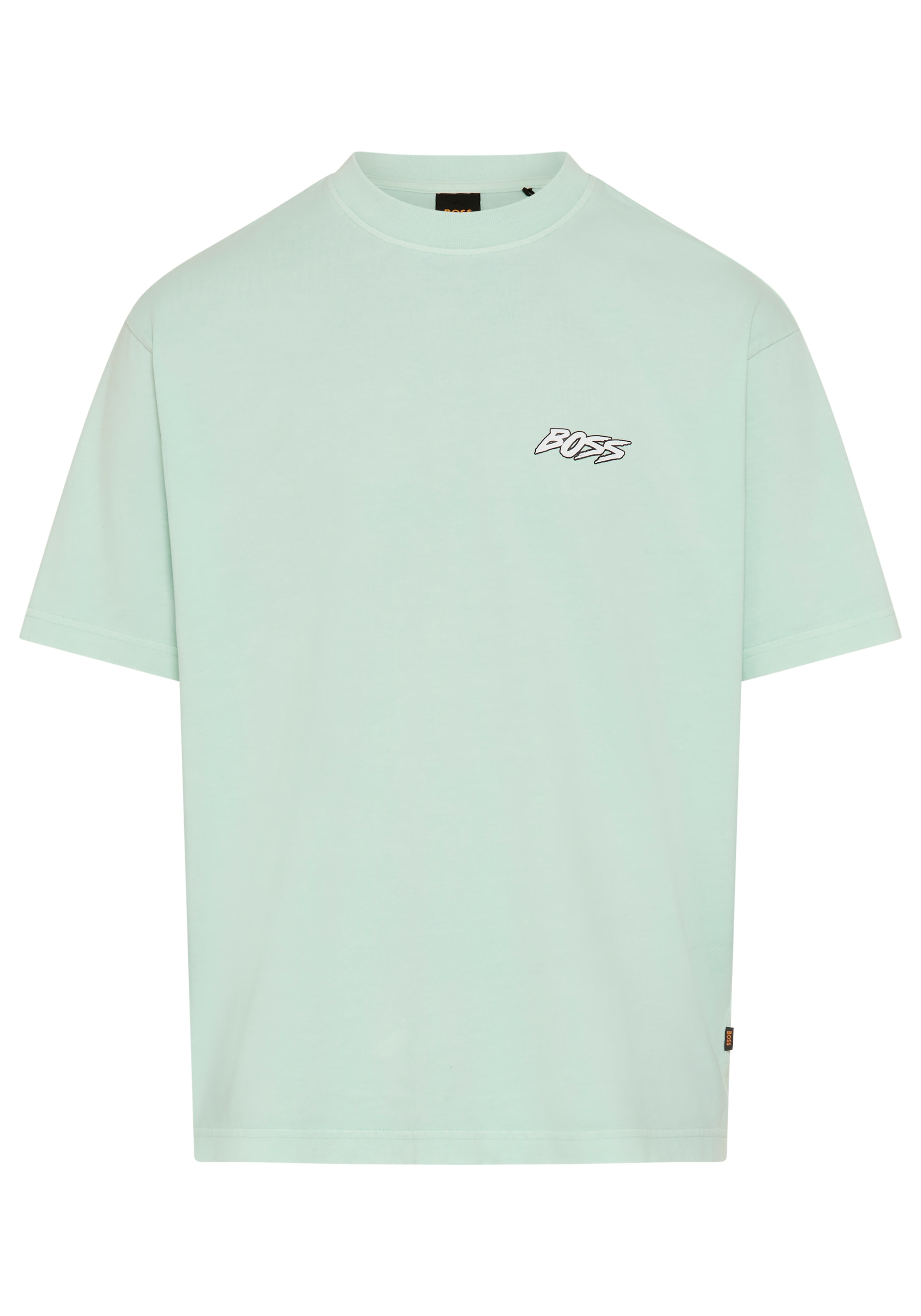 BOSS ORANGE T-Shirt Relaxed Fit, sommerlicher Druck, reine Baumwolle