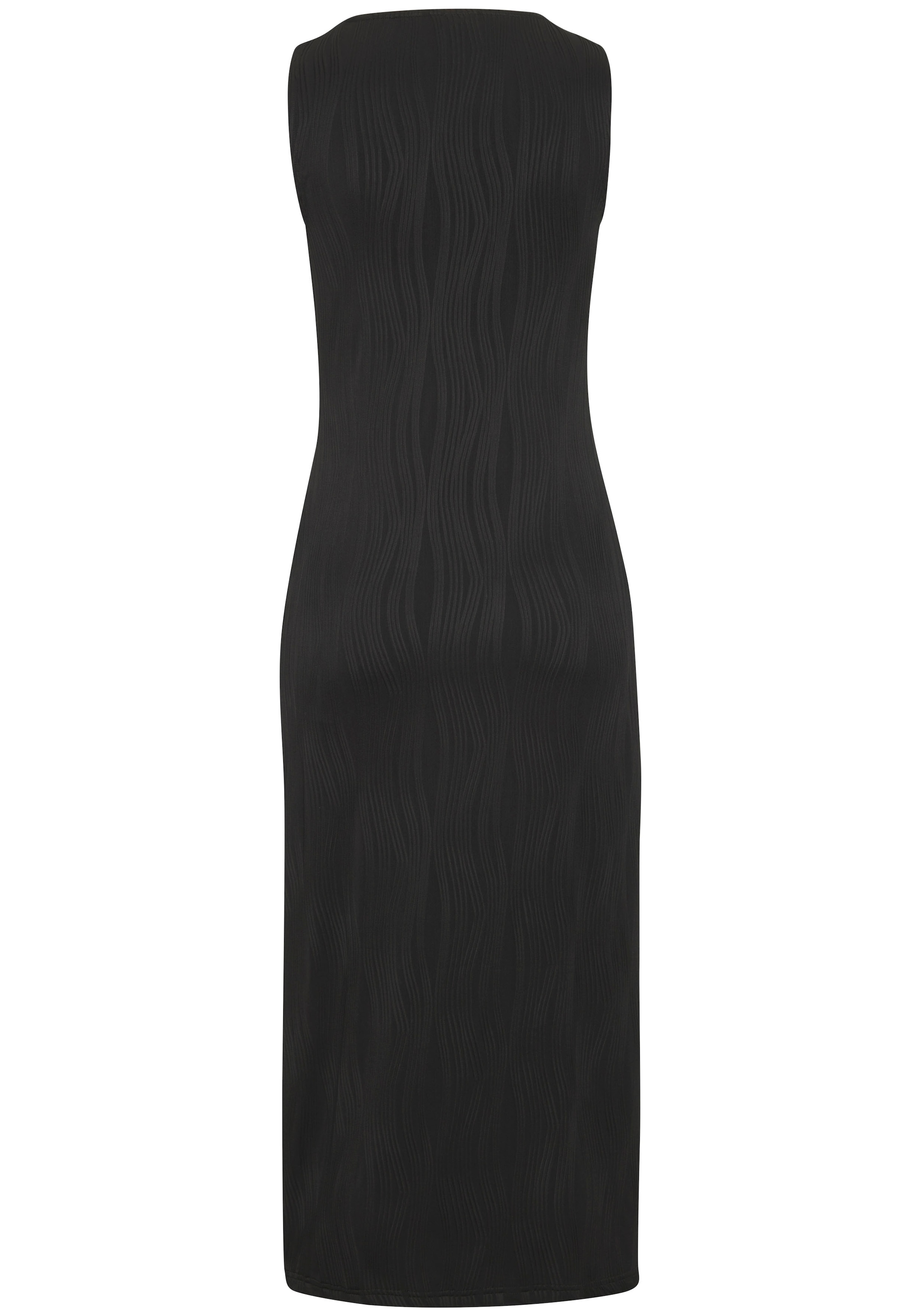LASCANA Robe midi mit Strukturmuster, enges Kleid, figurbetont