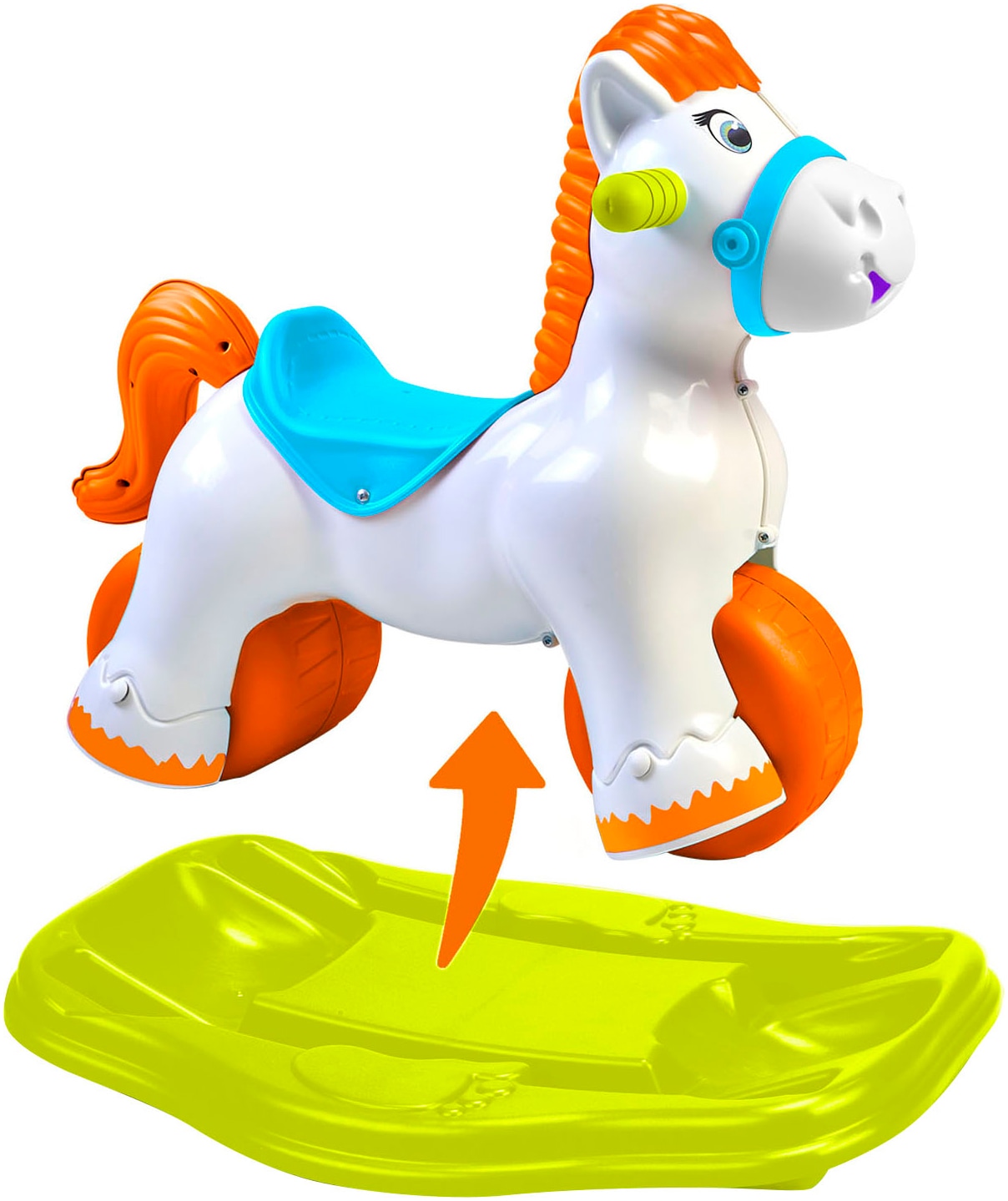 Feber® Cheval à bascule »Ponyferber 2in1« mit Licht- und Soundeffekt; Made in Europe