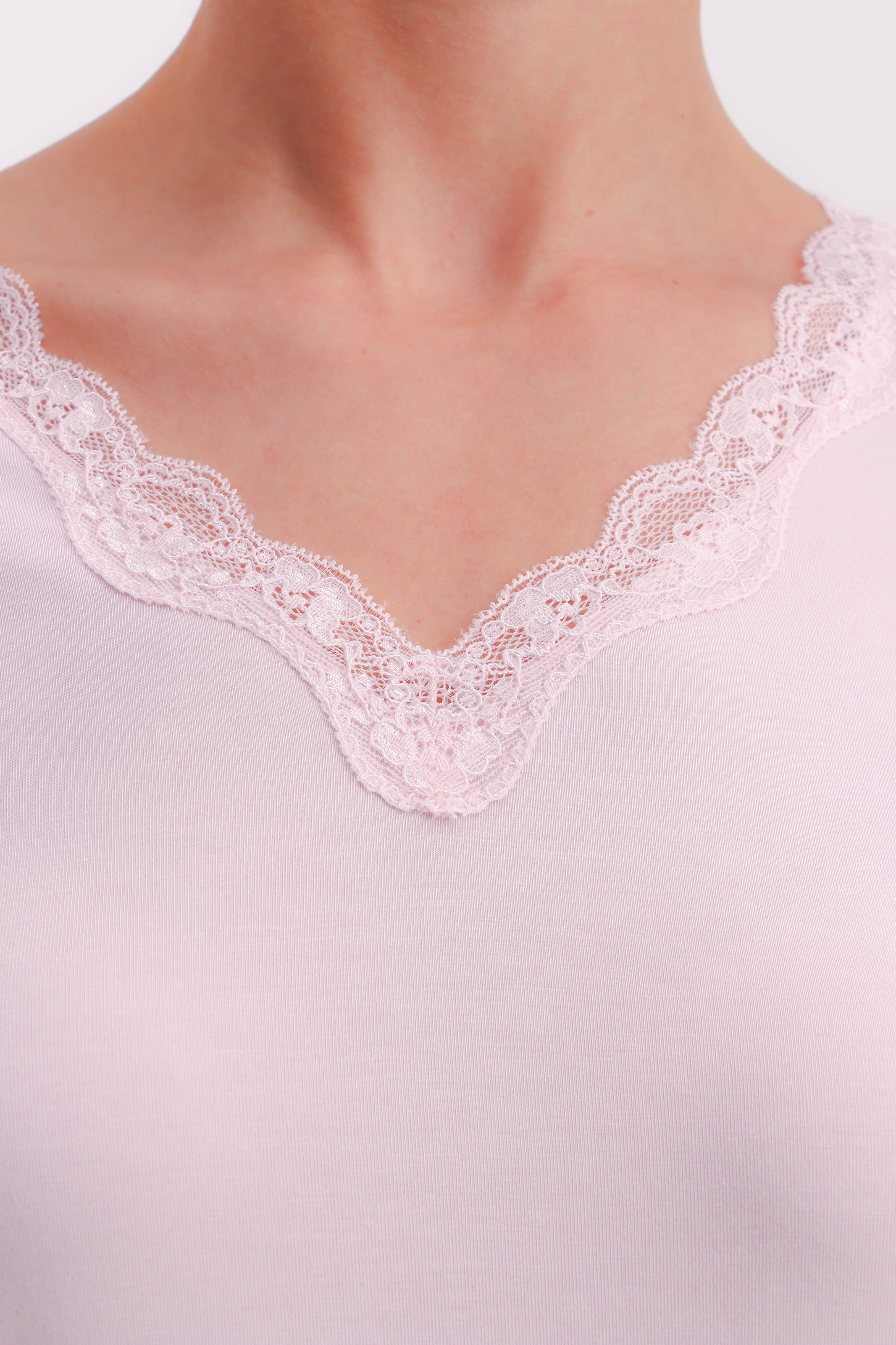 JOOP! Shorty »Set« 2 tlg. mit Spitzendetails, V-Ausschnitt, kurzärmelig