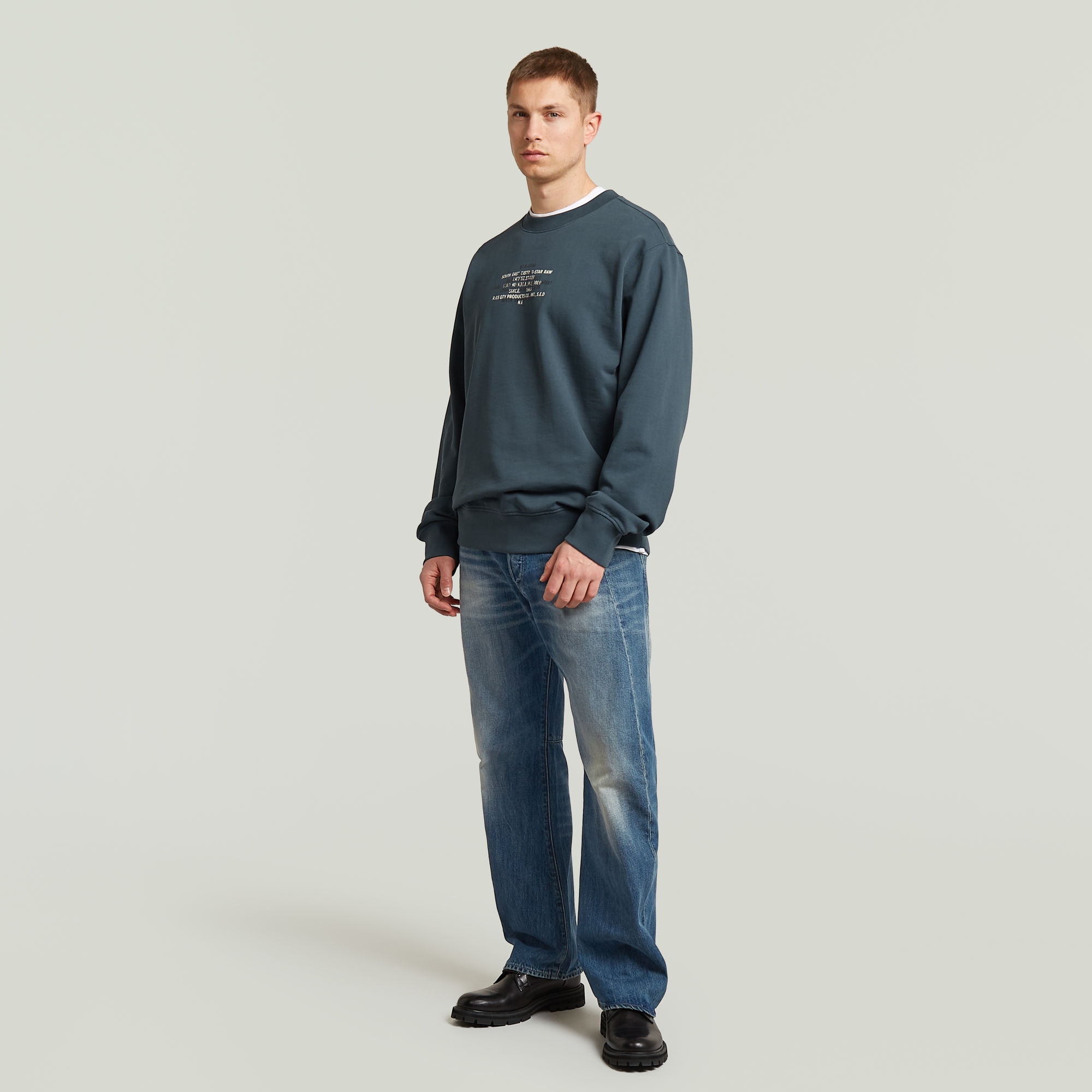 G-STAR Sweatshirt »Multi Text r sw«, mit Frontprint, Baumwolle
