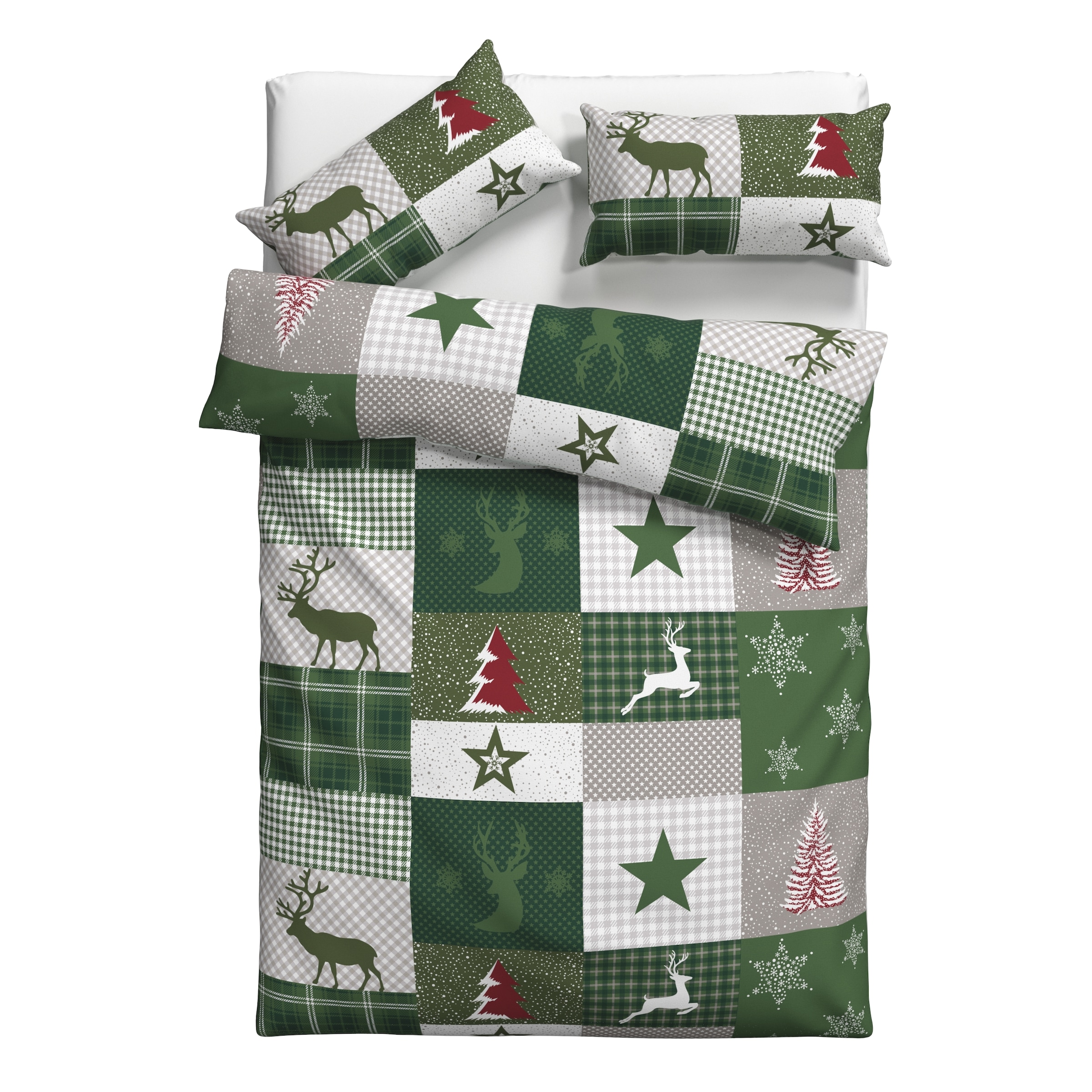 GOODproduct Linge de lit »Nicholas« 2 cuis Weihnachtsbettwäsche, Winter, in 3 Qualitäten verfügbar