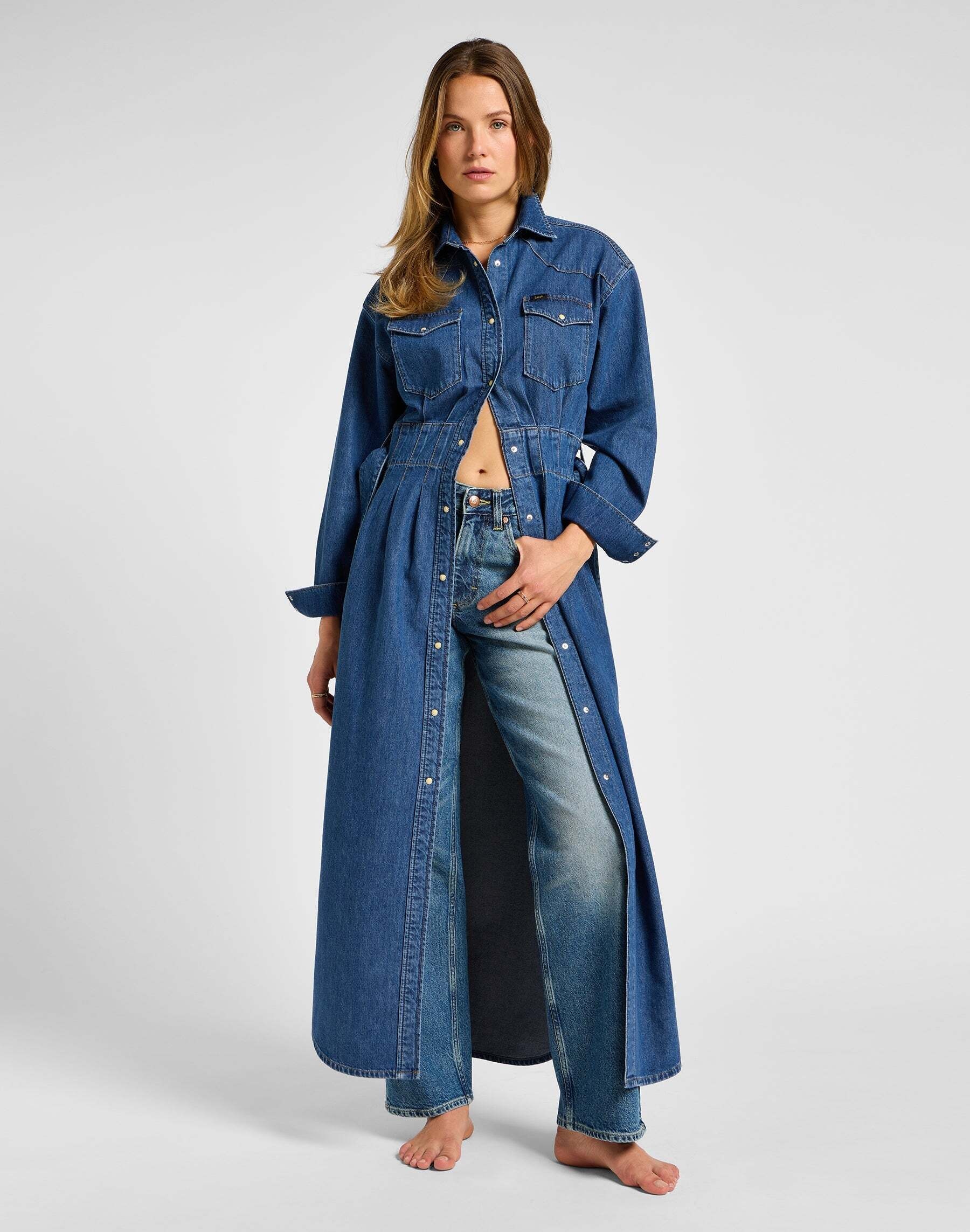 Lee® Robe en jean »Lee Jeanskleid Belted Western Dress«