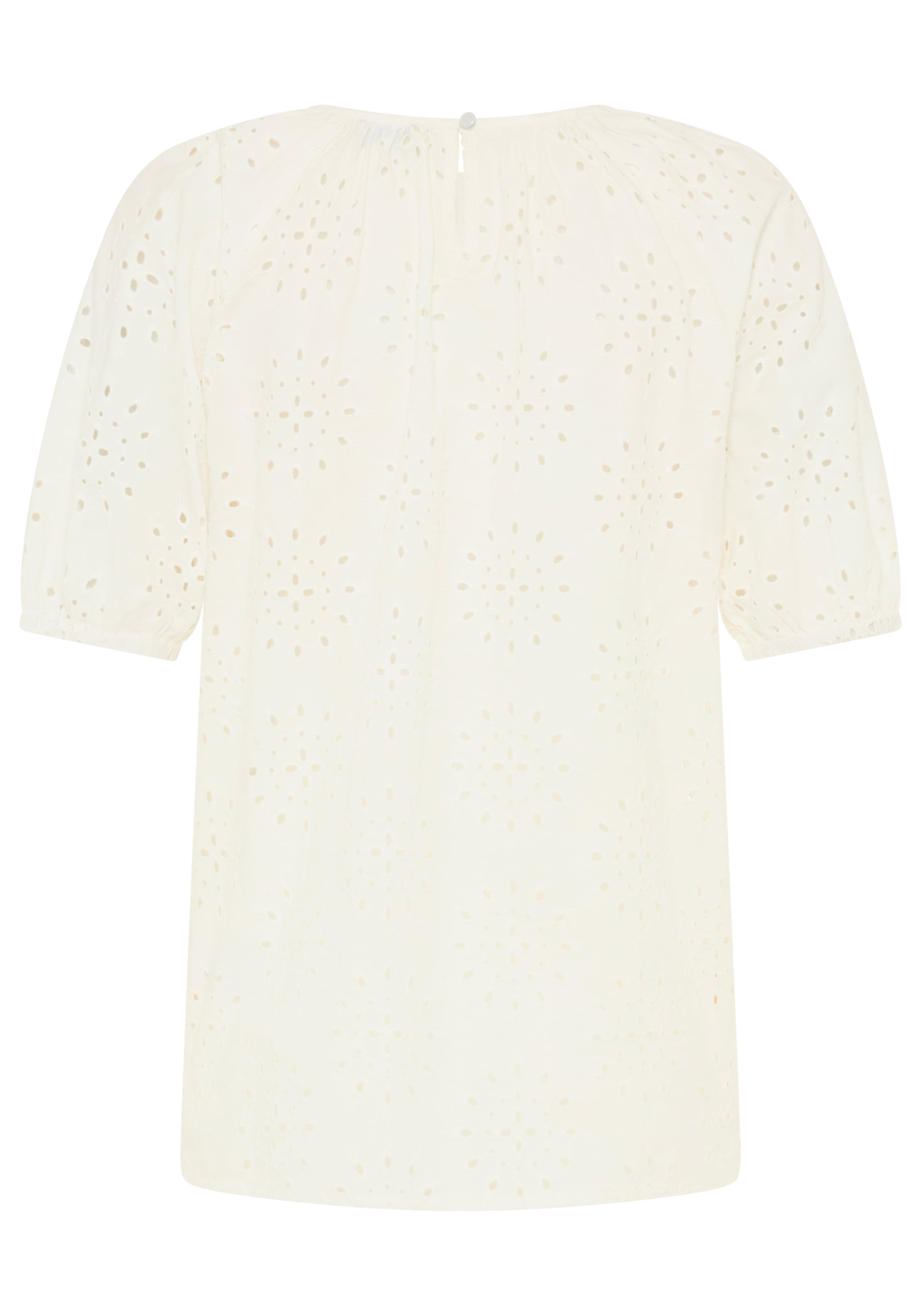 Laura Scott Blouse à enfiler mit echter Lochstickerei, aus Baumwolle