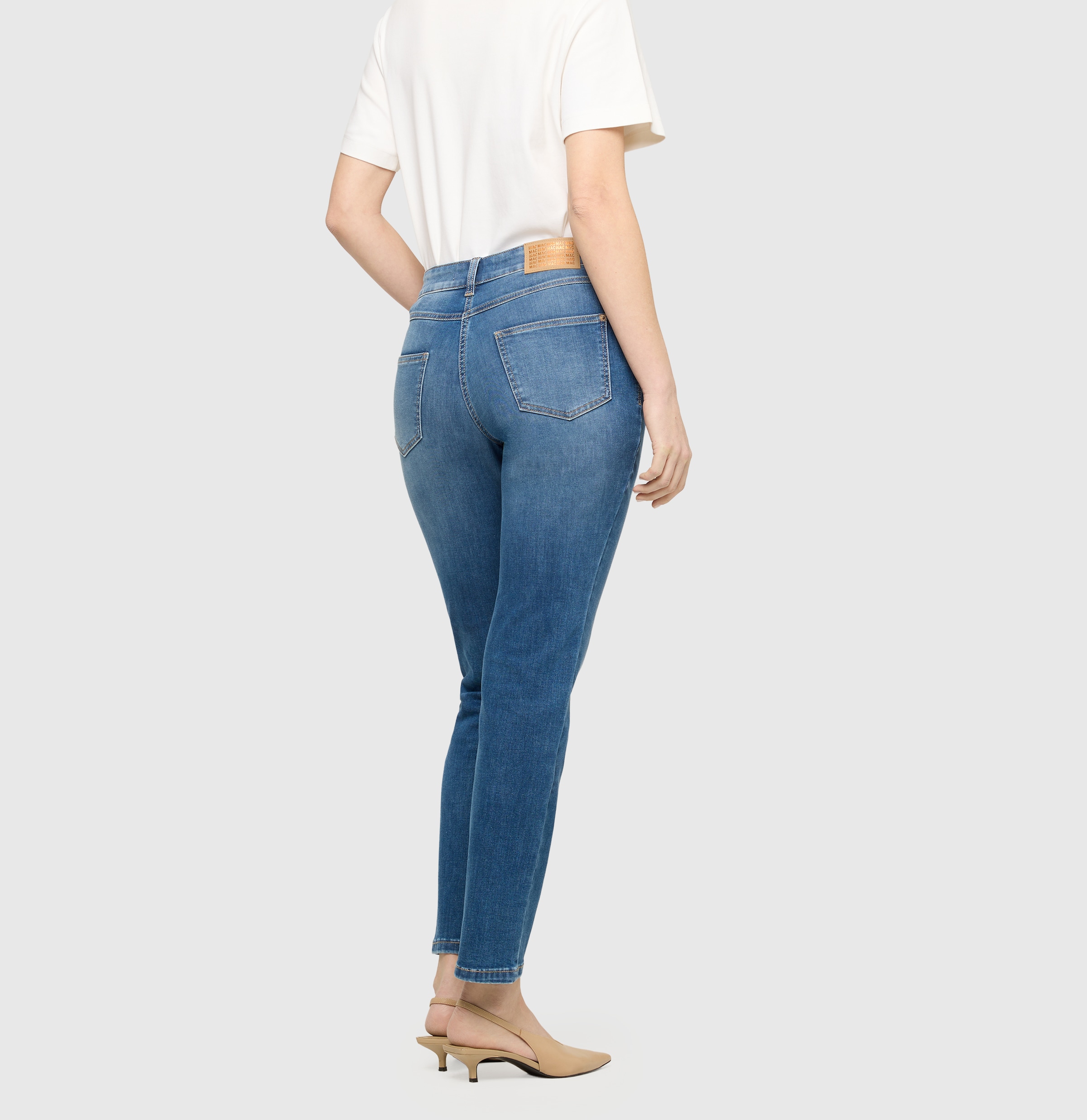 MAC Jeans droit »MACMELANIE« Denim sculptant de qualité avec un excellent comportement au rebond