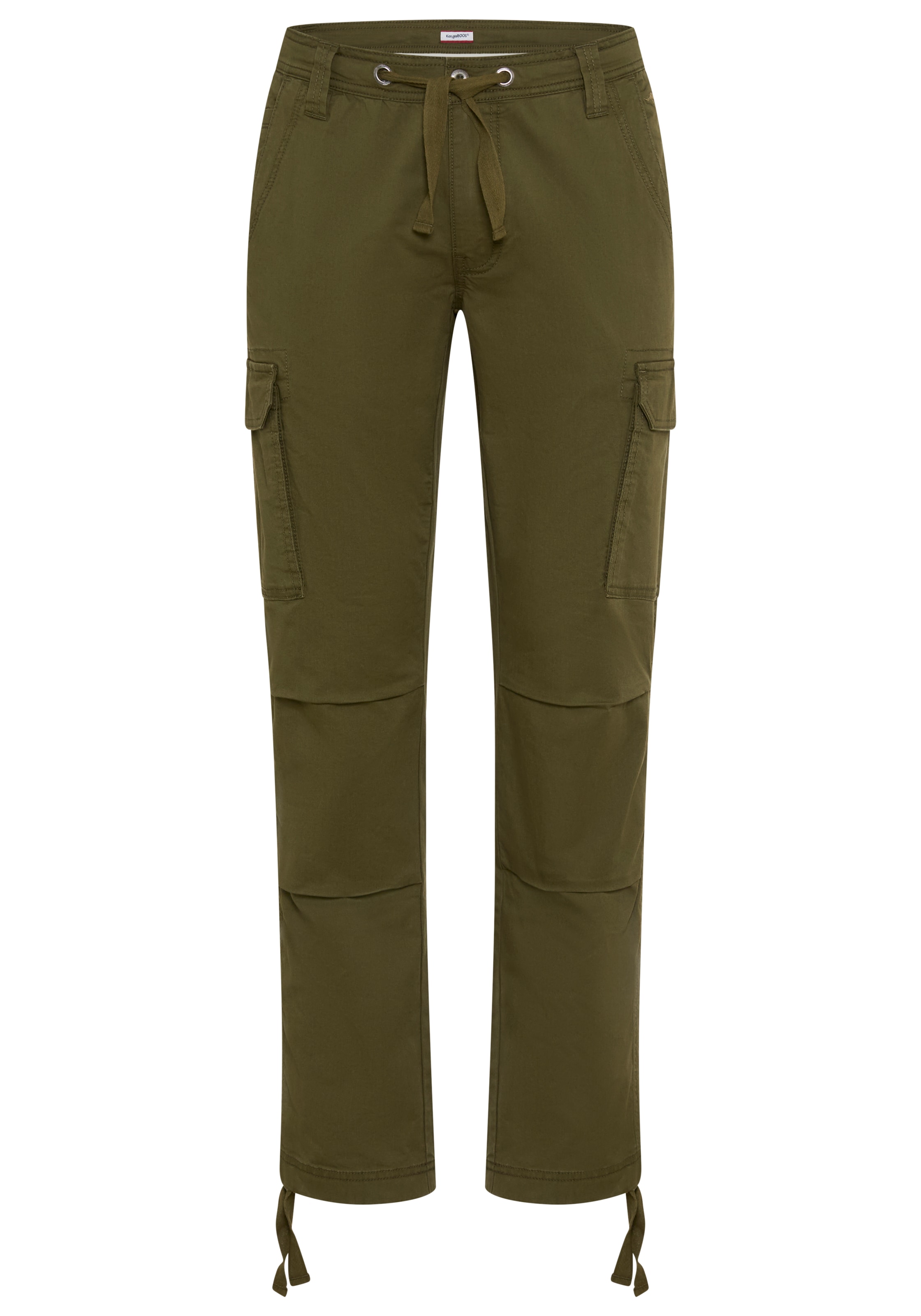 KangaROOS Pantalon cargo  coupe droite, coupe régulière, en coton et élasthanne