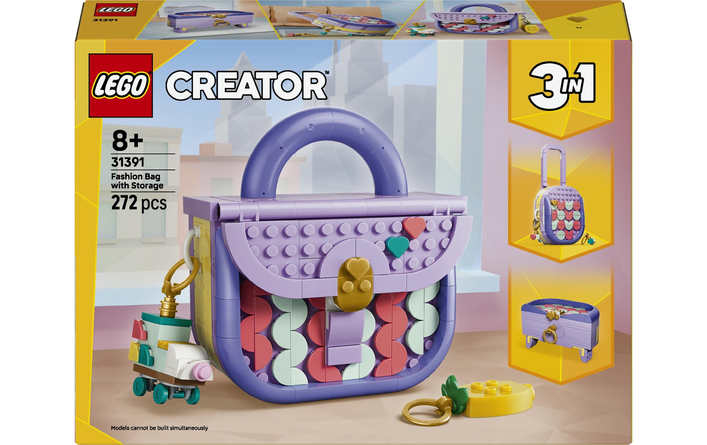 LEGO® Pions de construction »Modische Tasche mit Staufach (31391), LEGO Creator« fabriqué en Europe