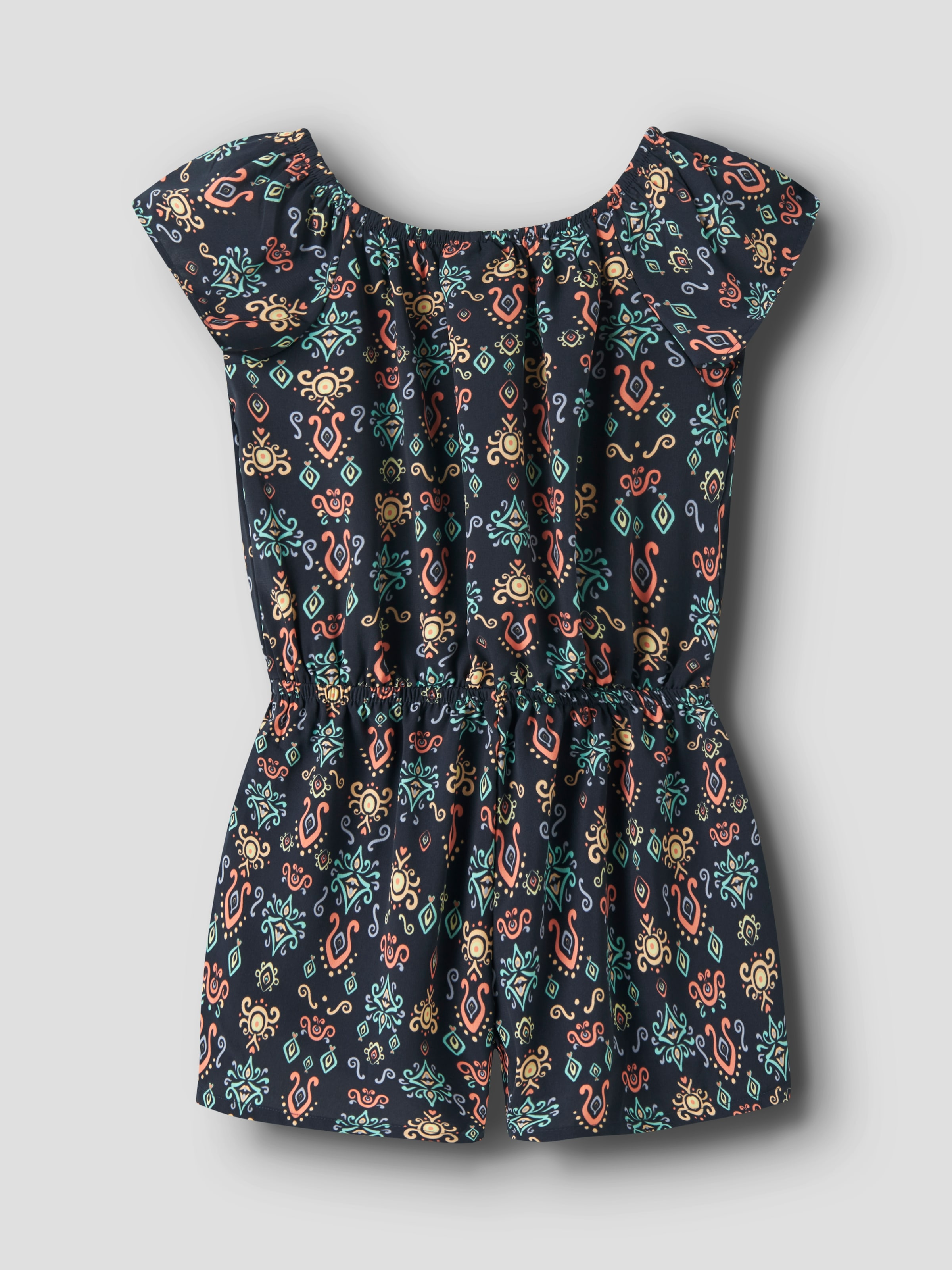 Name It Combinaison courte »NKFVINAYA  PLAYSUIT FFF« Fibre synthétique, ceinture élastique, imprimé intégral